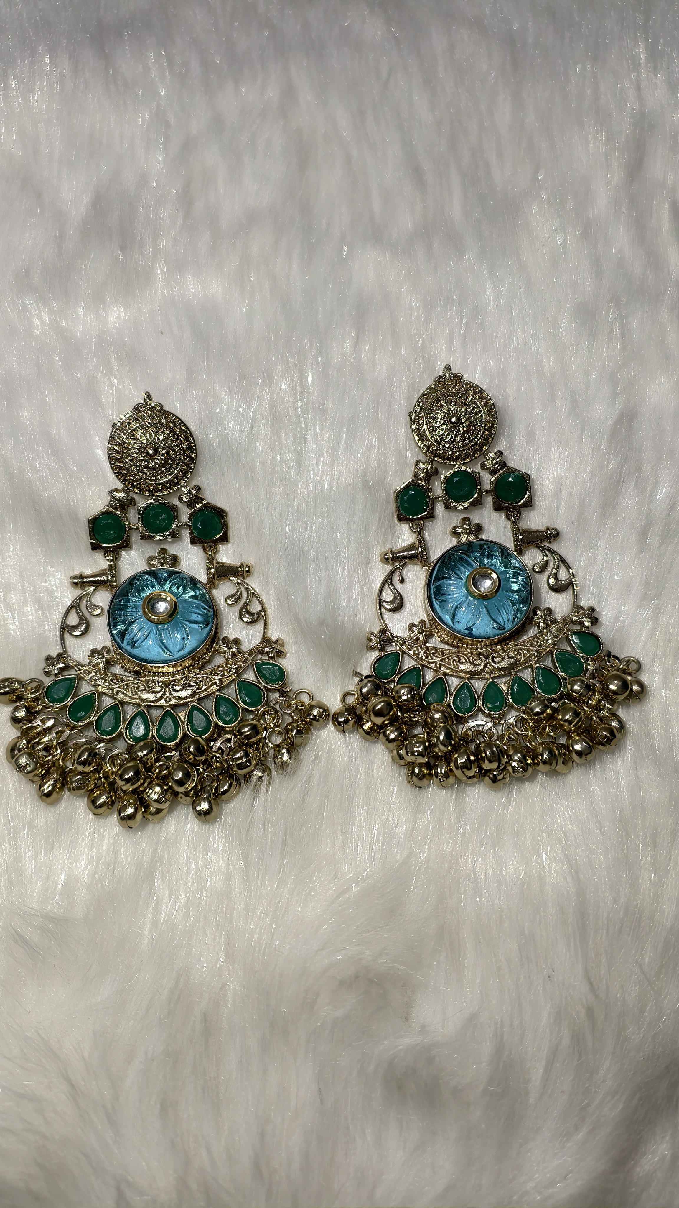 Luxury Necklace and long Earring Set