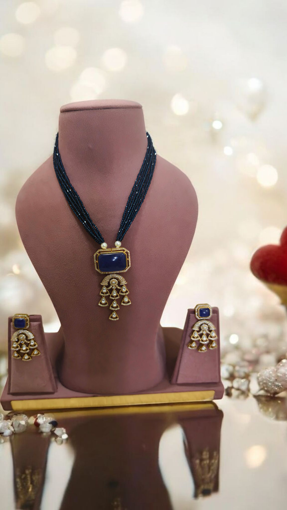 Elegant fusion Necklace and Earring Set