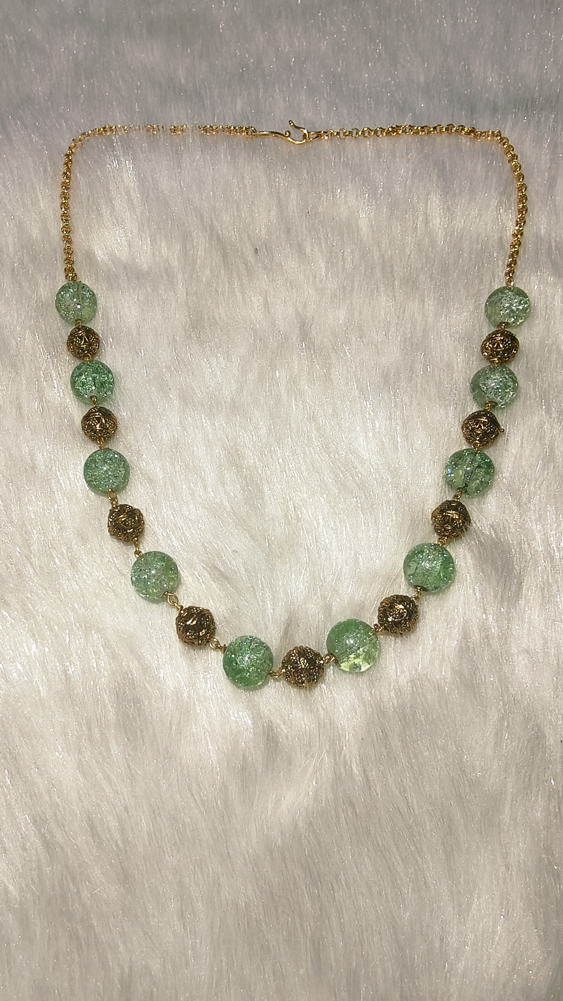 Elegant Sea Stone Beaded Necklace