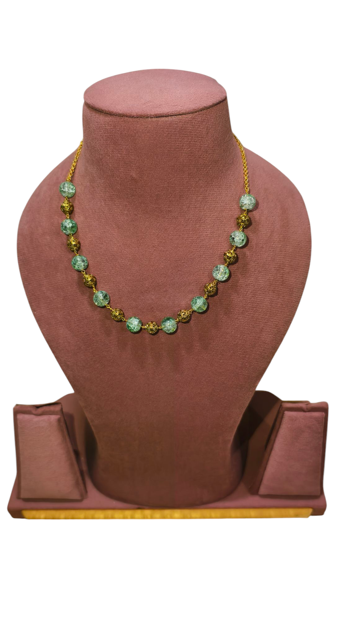 Elegant Sea Stone Beaded Necklace