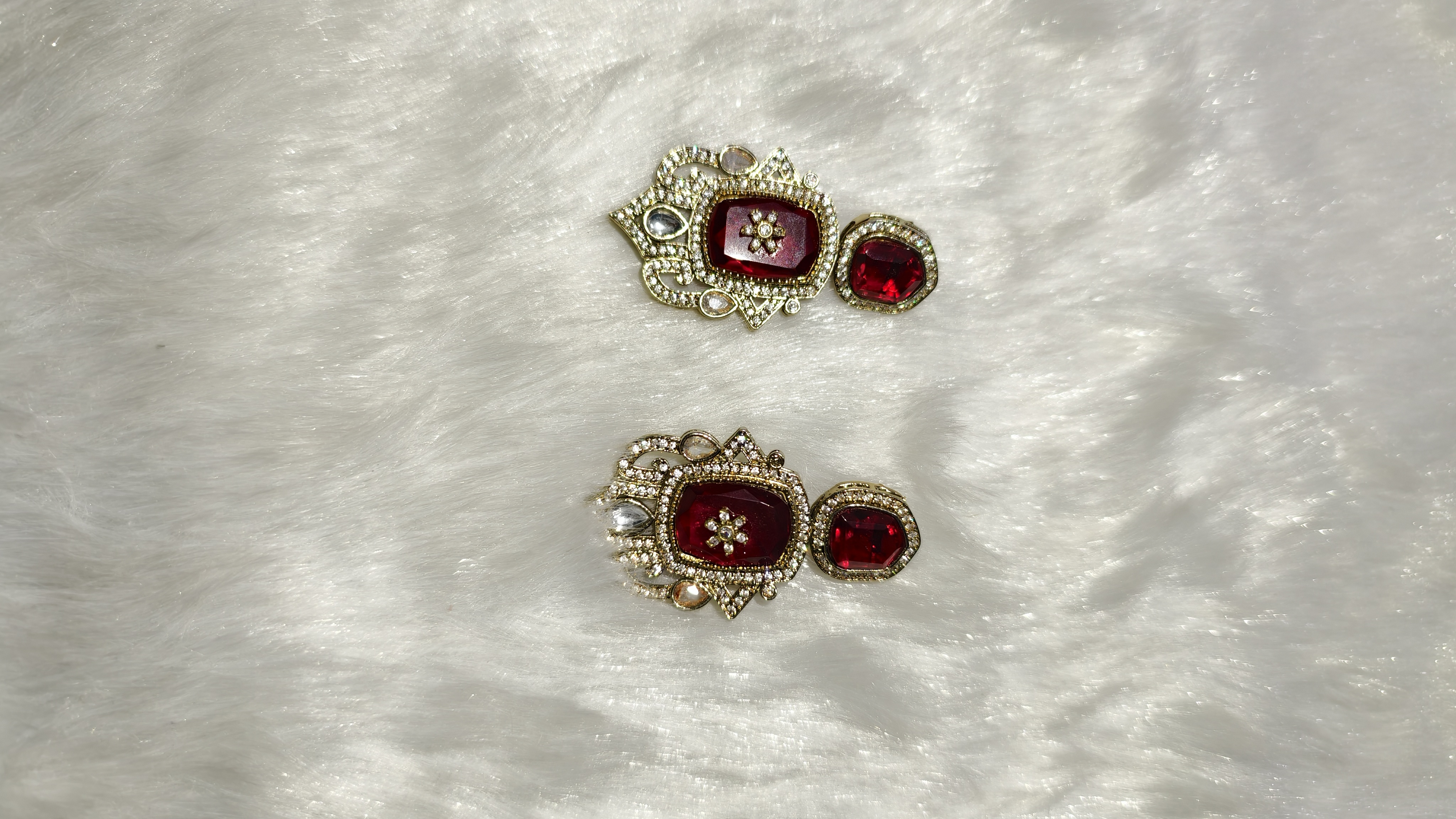 Elegant purple Necklace and Earrings Set