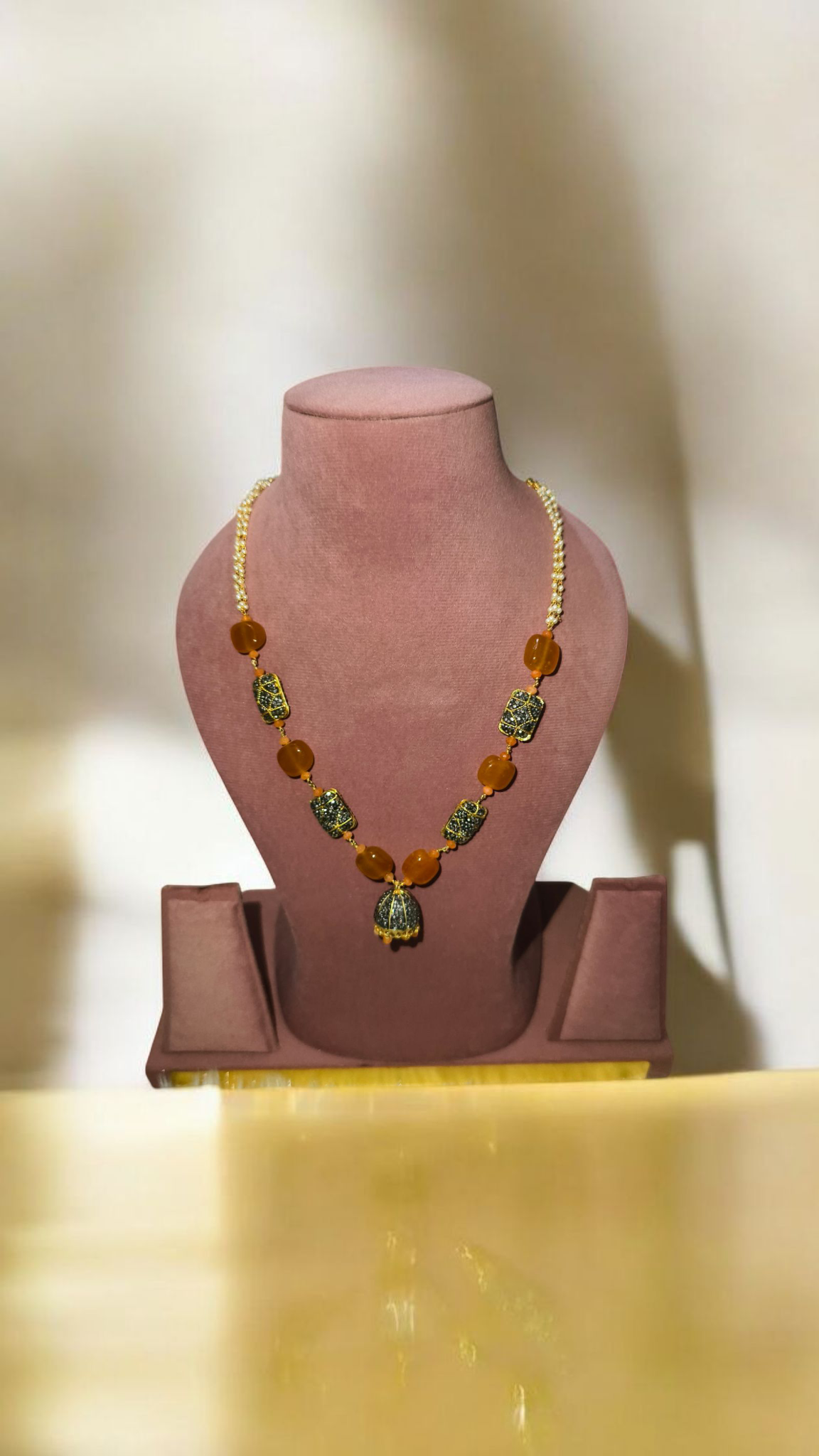 Elegant Sea Stone Necklace