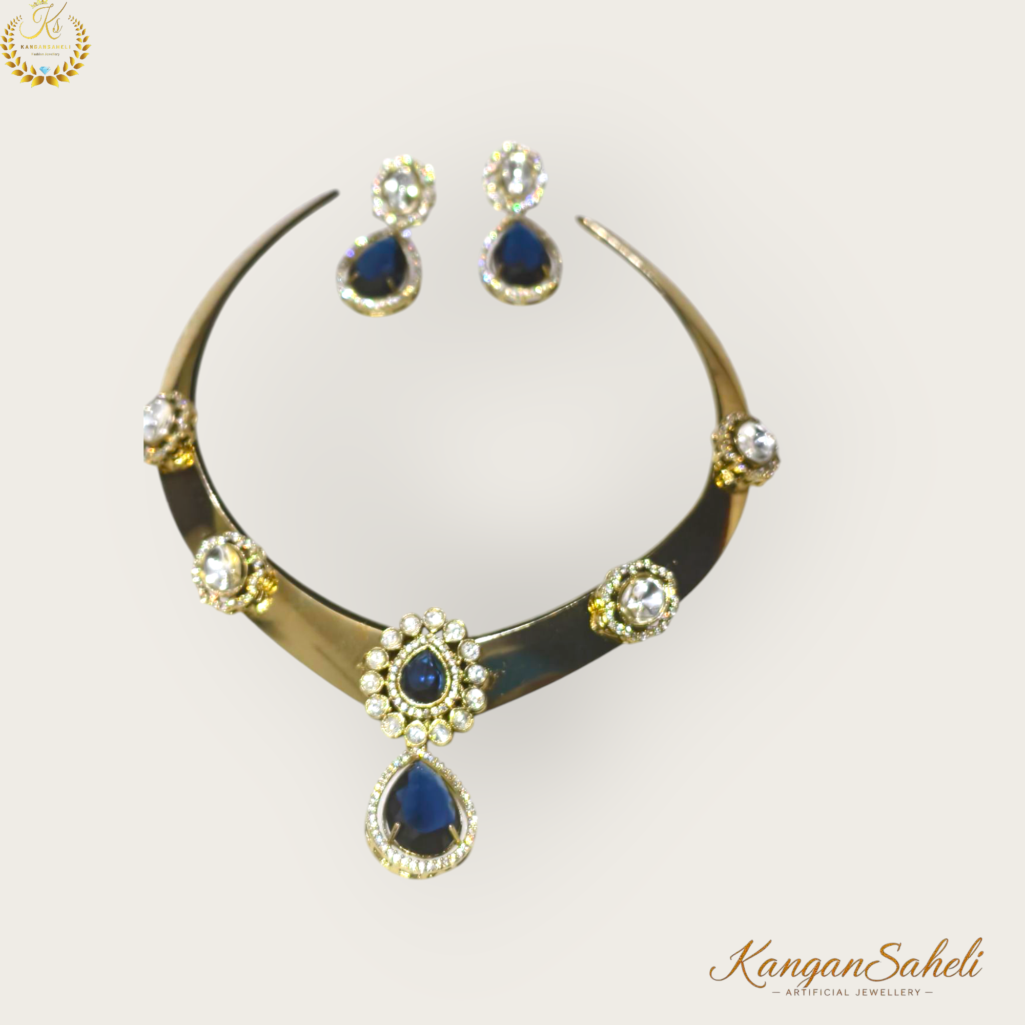 Elegant Hasli and Earring Set