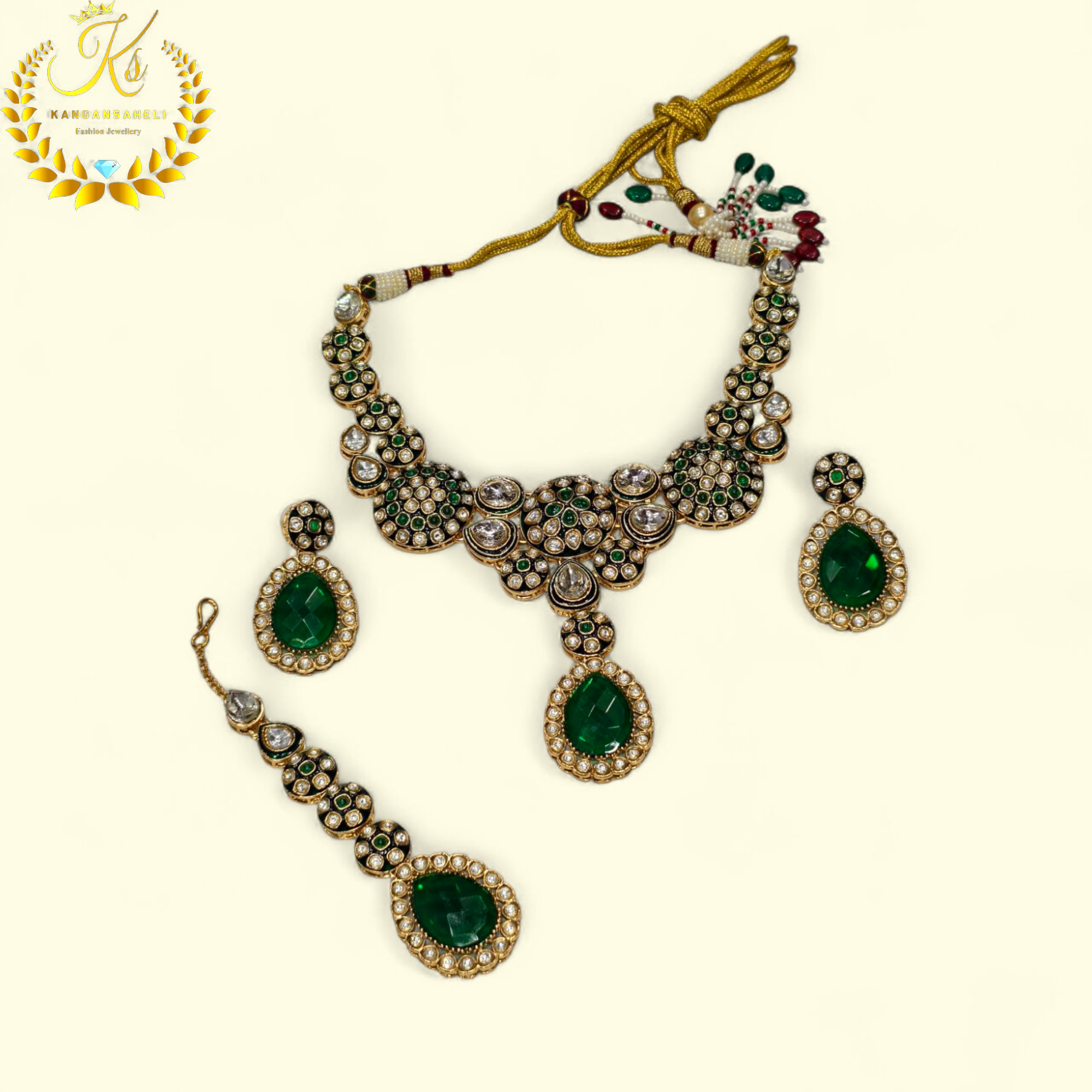 Traditional Kundan Necklace Set