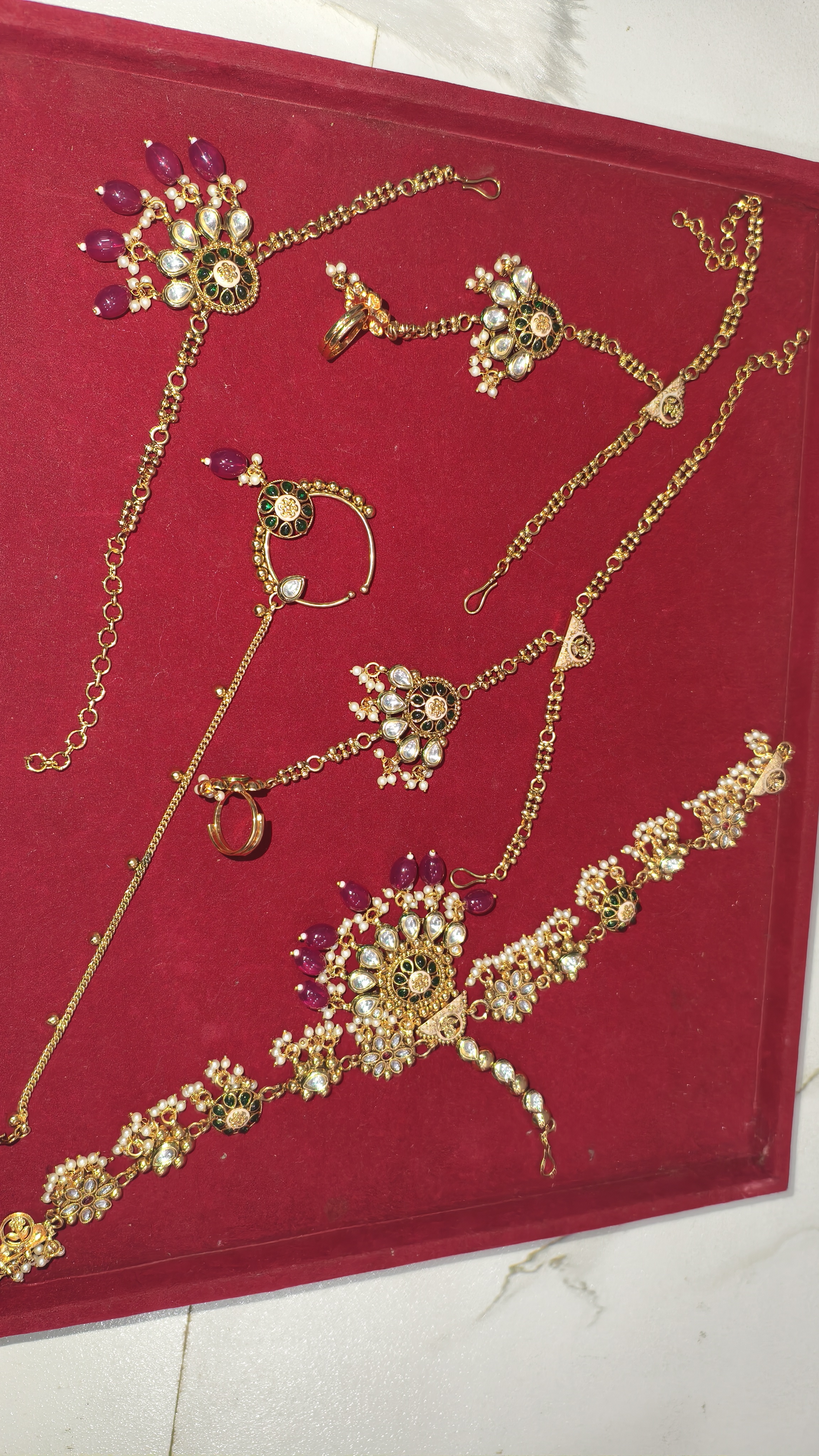Traditional Kundan Bridal Jewelry Set