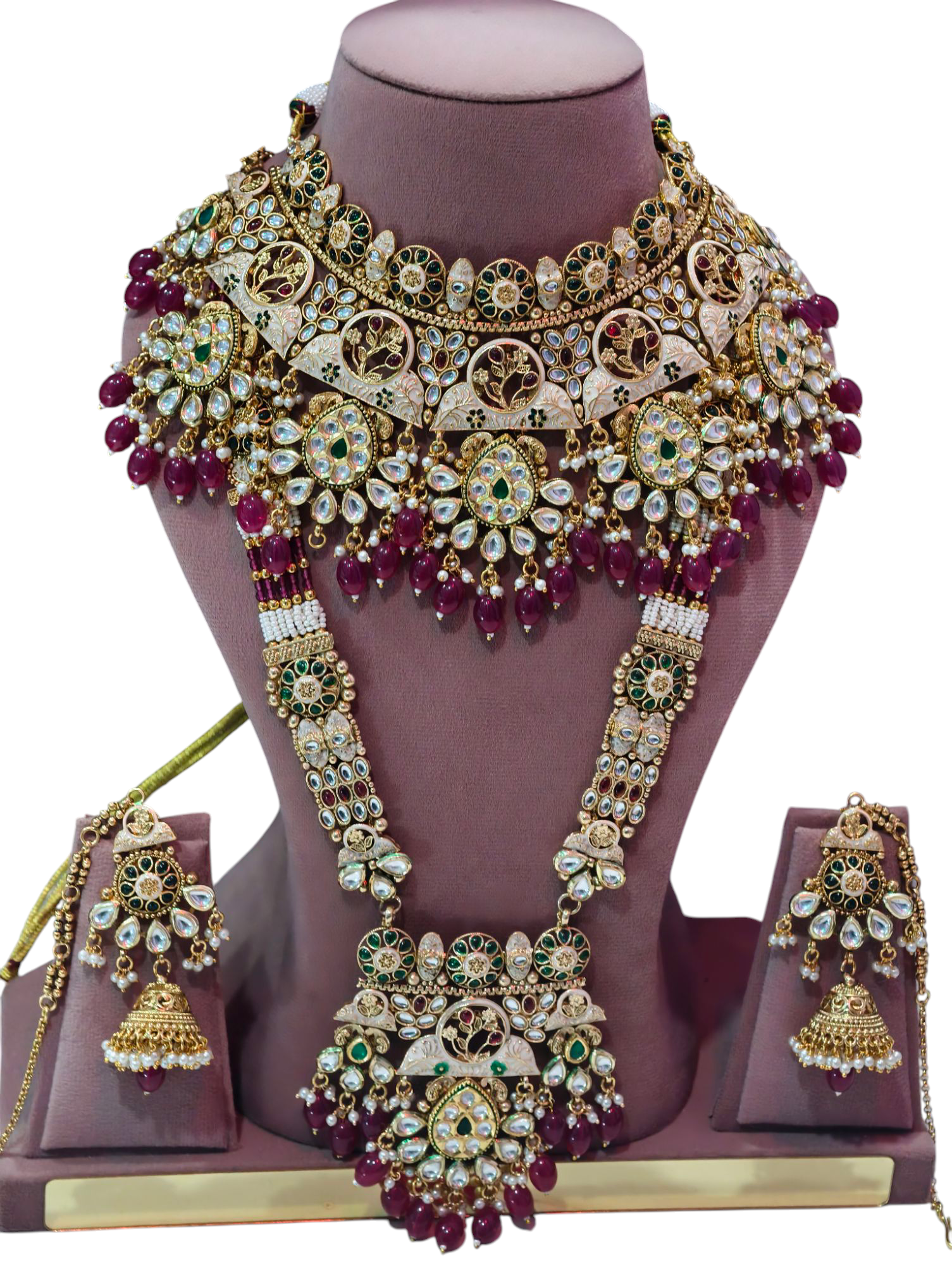 Traditional Kundan Bridal Jewelry Set