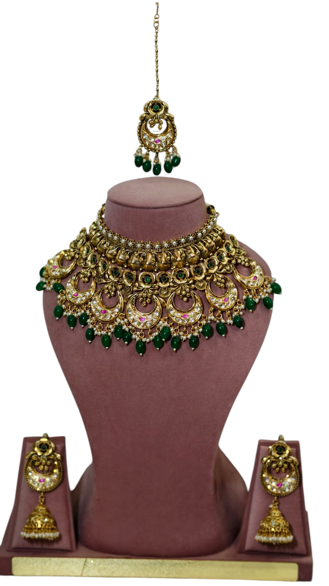 Traditional Indian Semi-Bridal Jewelry Set