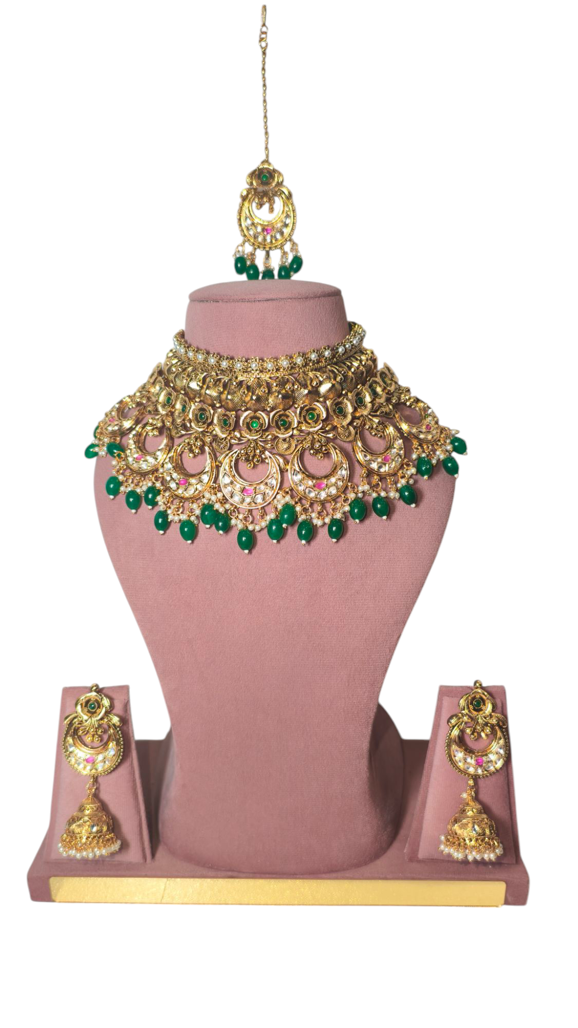 Traditional Indian Semi-Bridal Jewelry Set