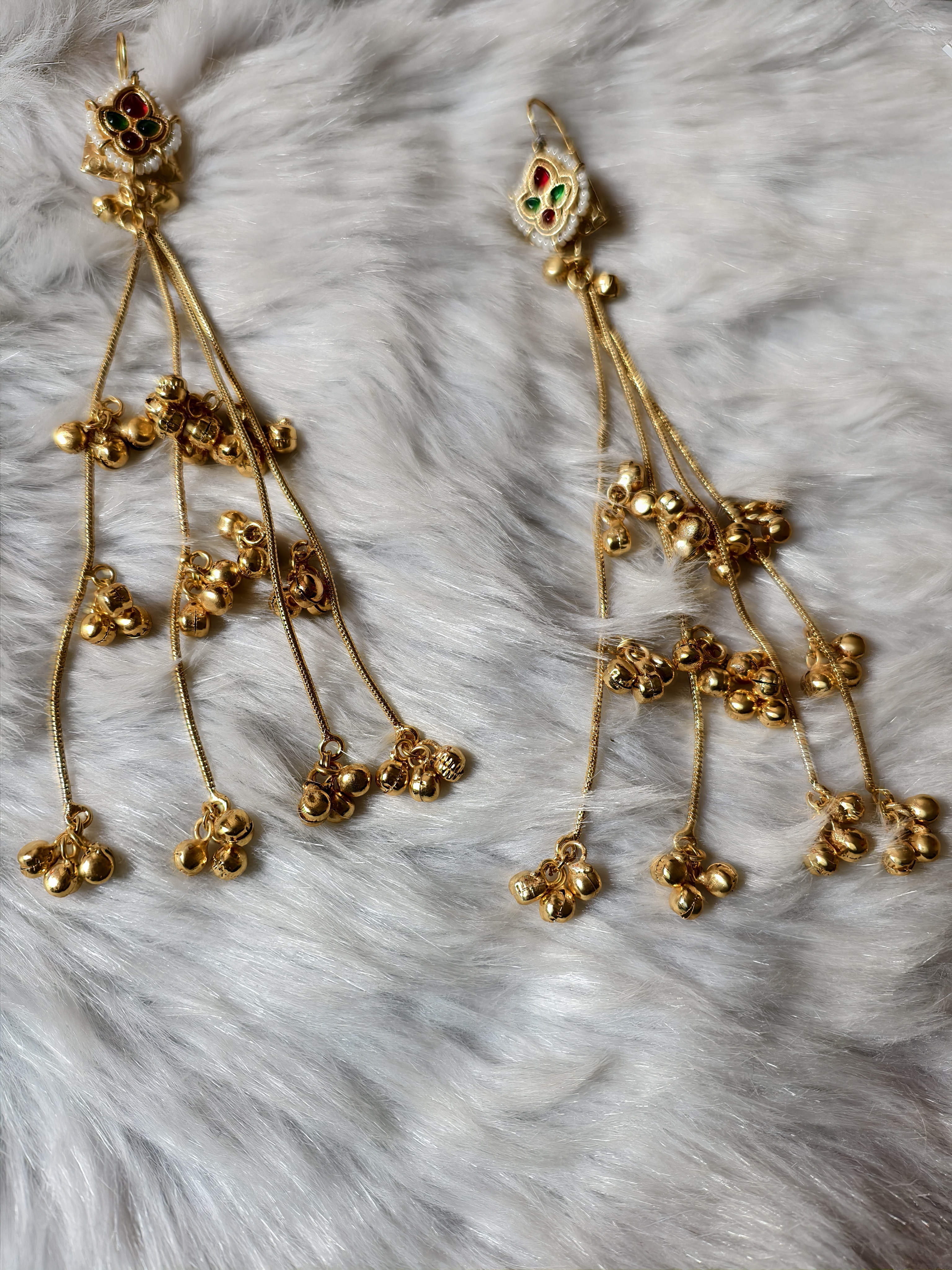 Traditional Gold Plated Kashmiri Jhumka Earrings