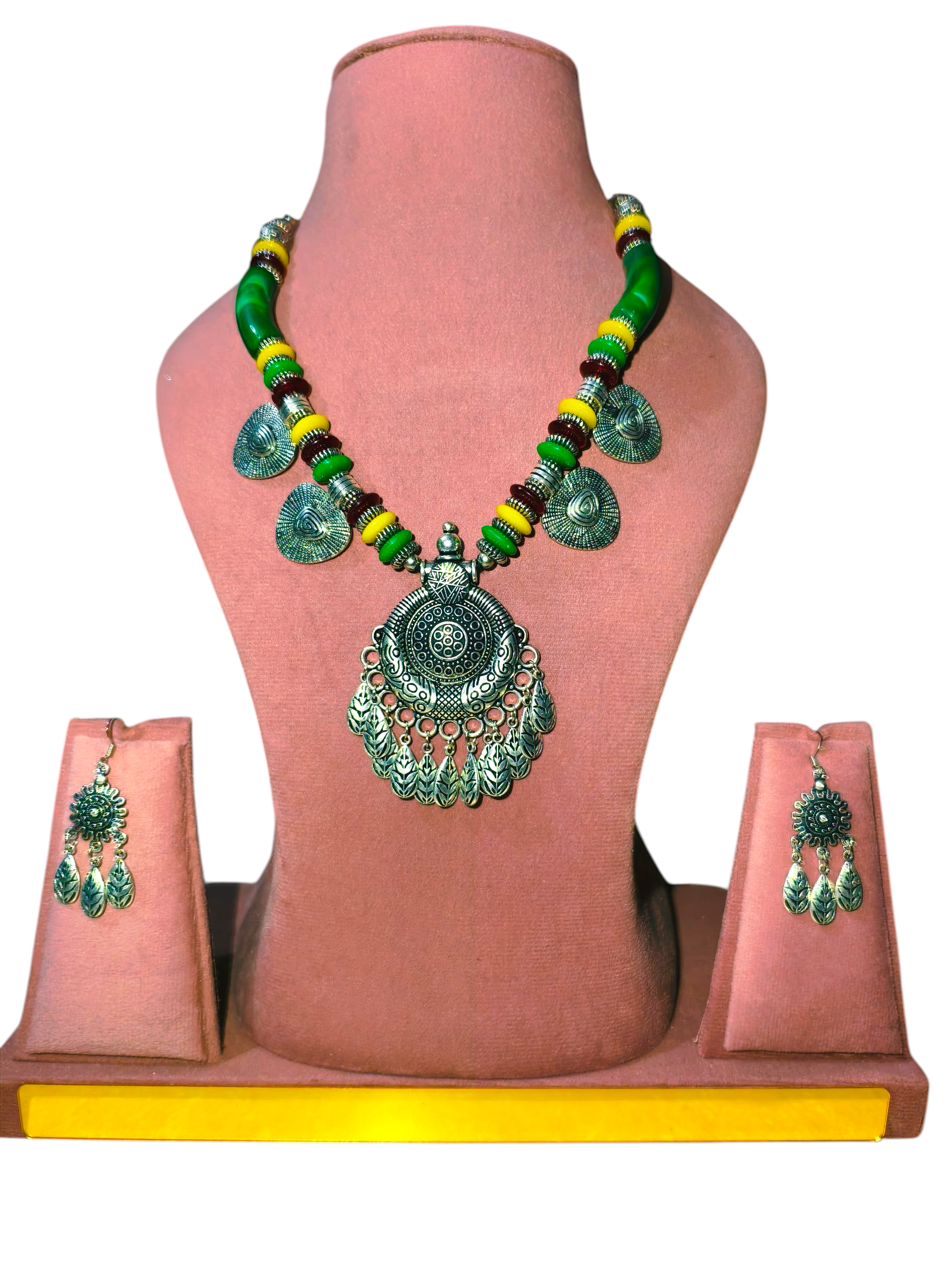 Bohemian Coin Pendant Necklace Set