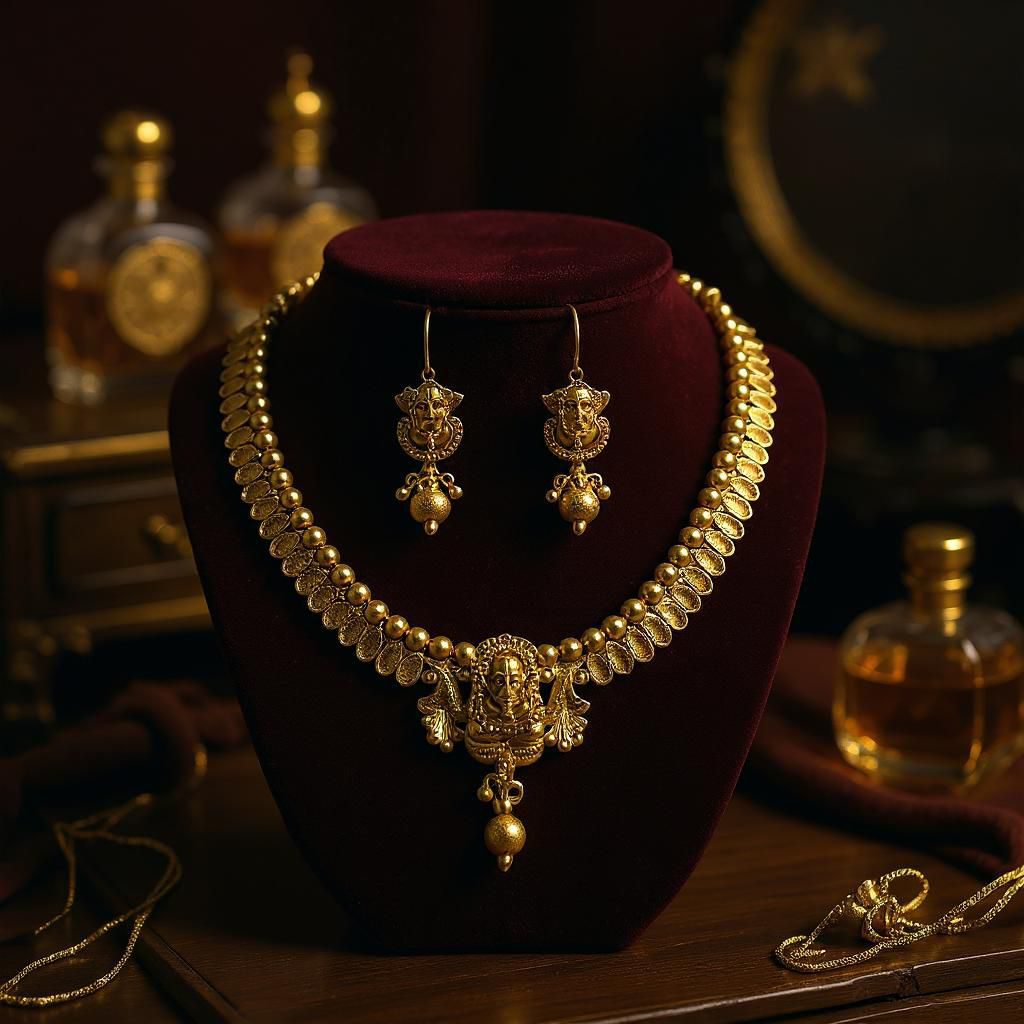 Traditional Gold Necklace Set