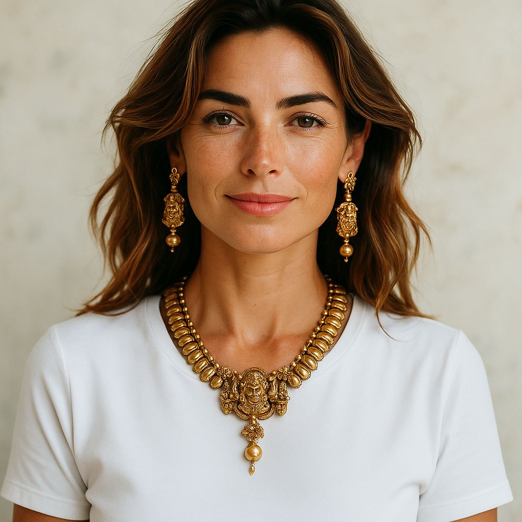 Traditional Gold Necklace Set