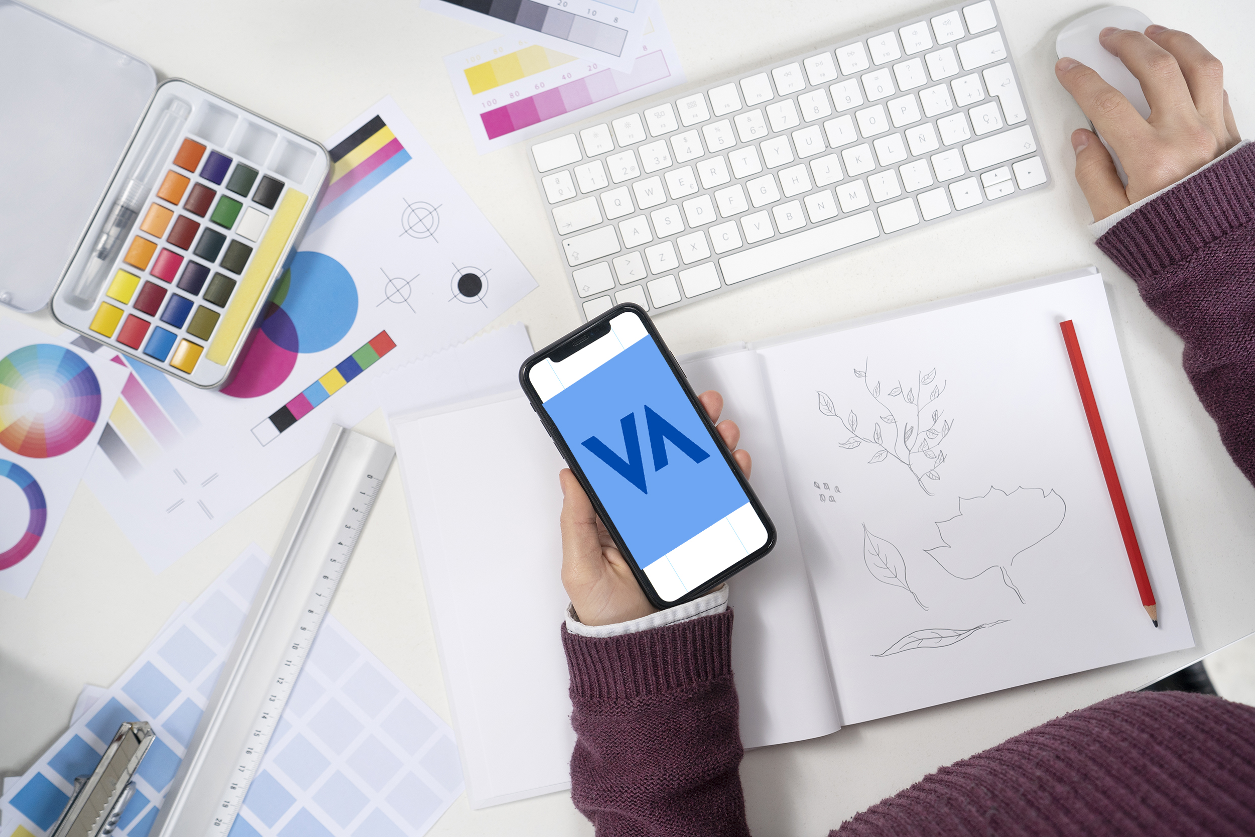 Diseño de tarjeta visita 8,5 x 5,5 cm