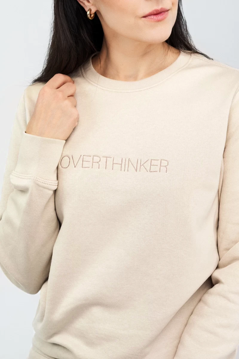 OVERTHINKER  siuvinėtas džemperis