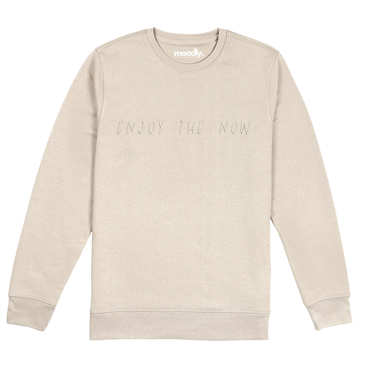 ENJOY THE NOW siuvinėtas džemperis