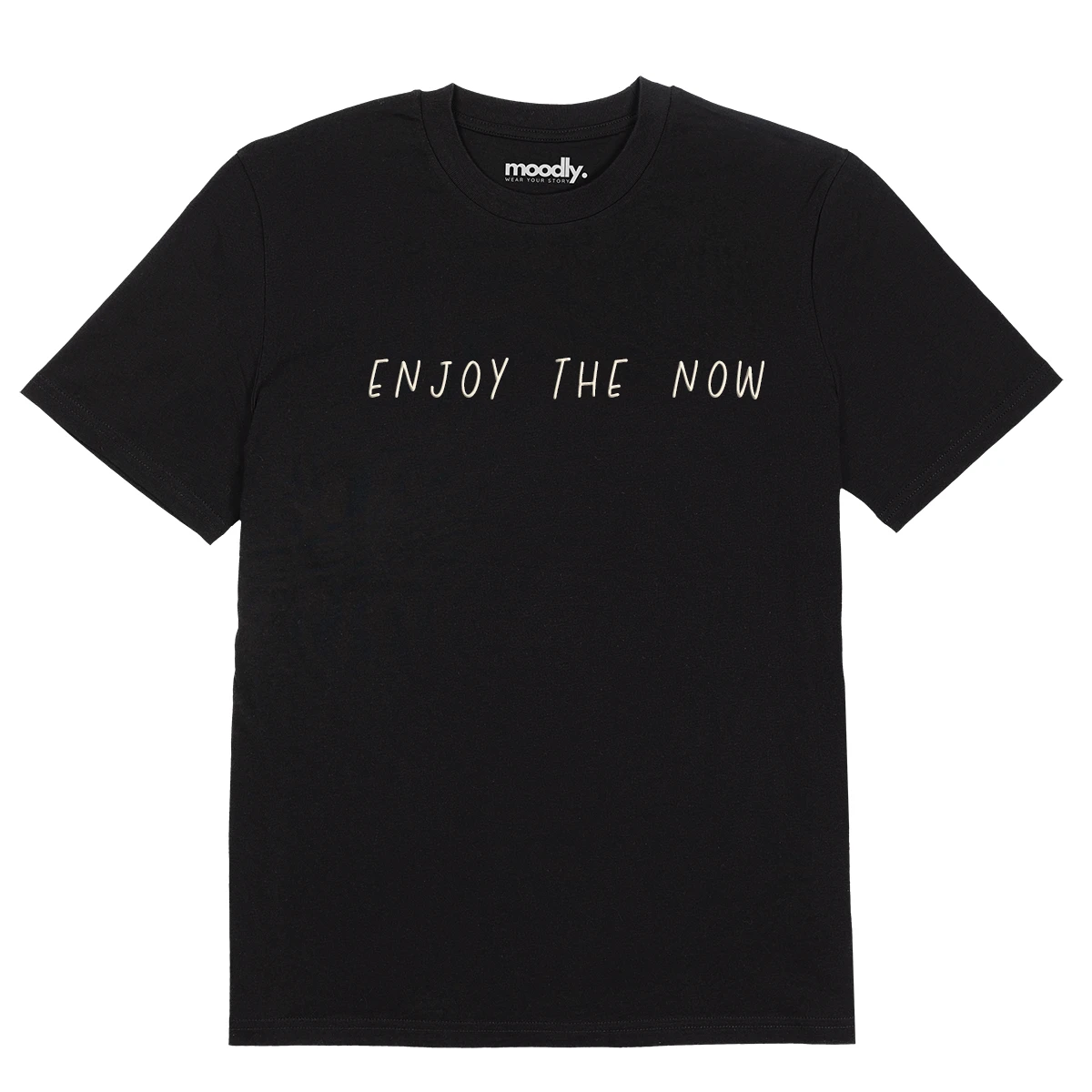 ENJOY THE NOW siuvinėti marškinėliai