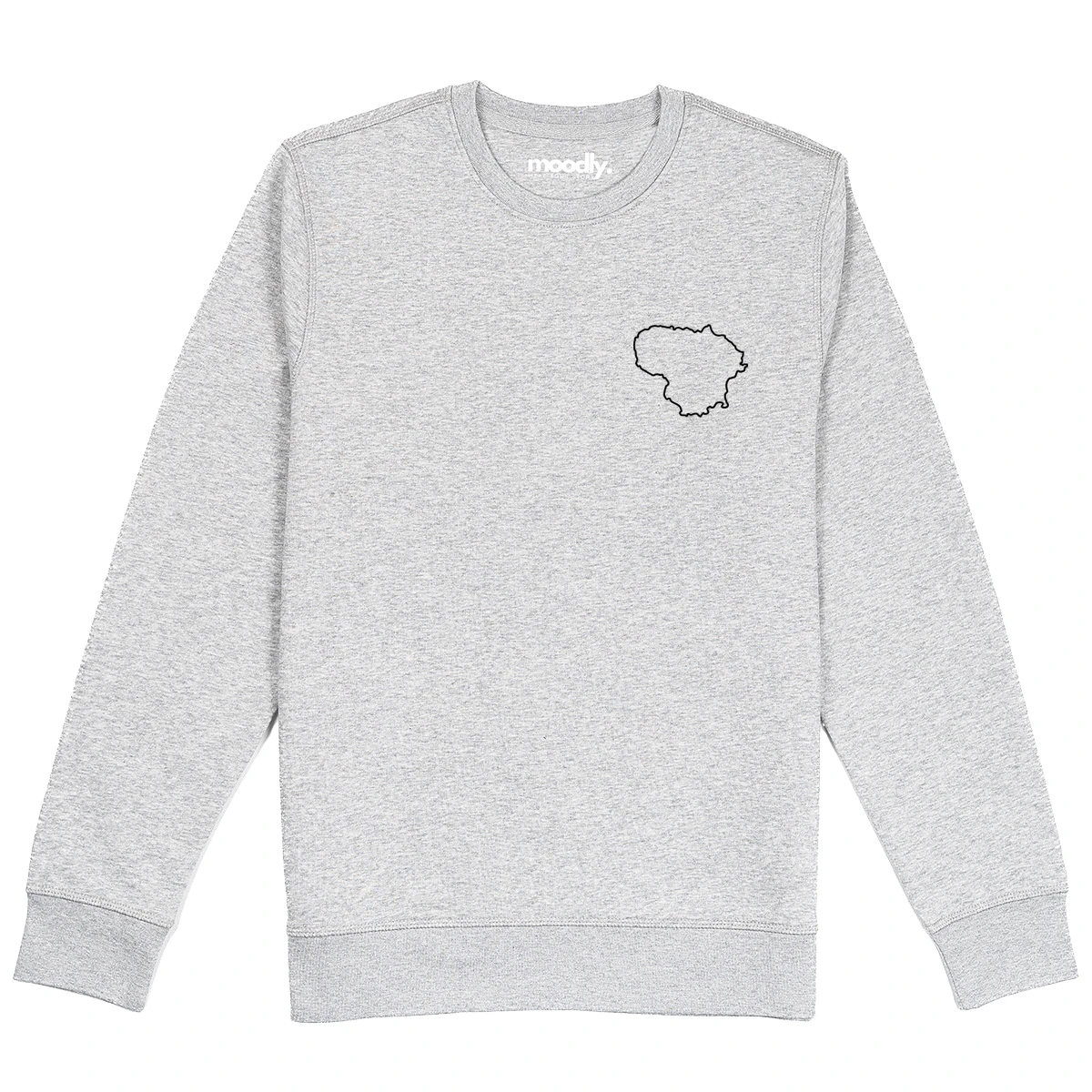 LIETUVOS kontūrai siuvinėtas džemperis