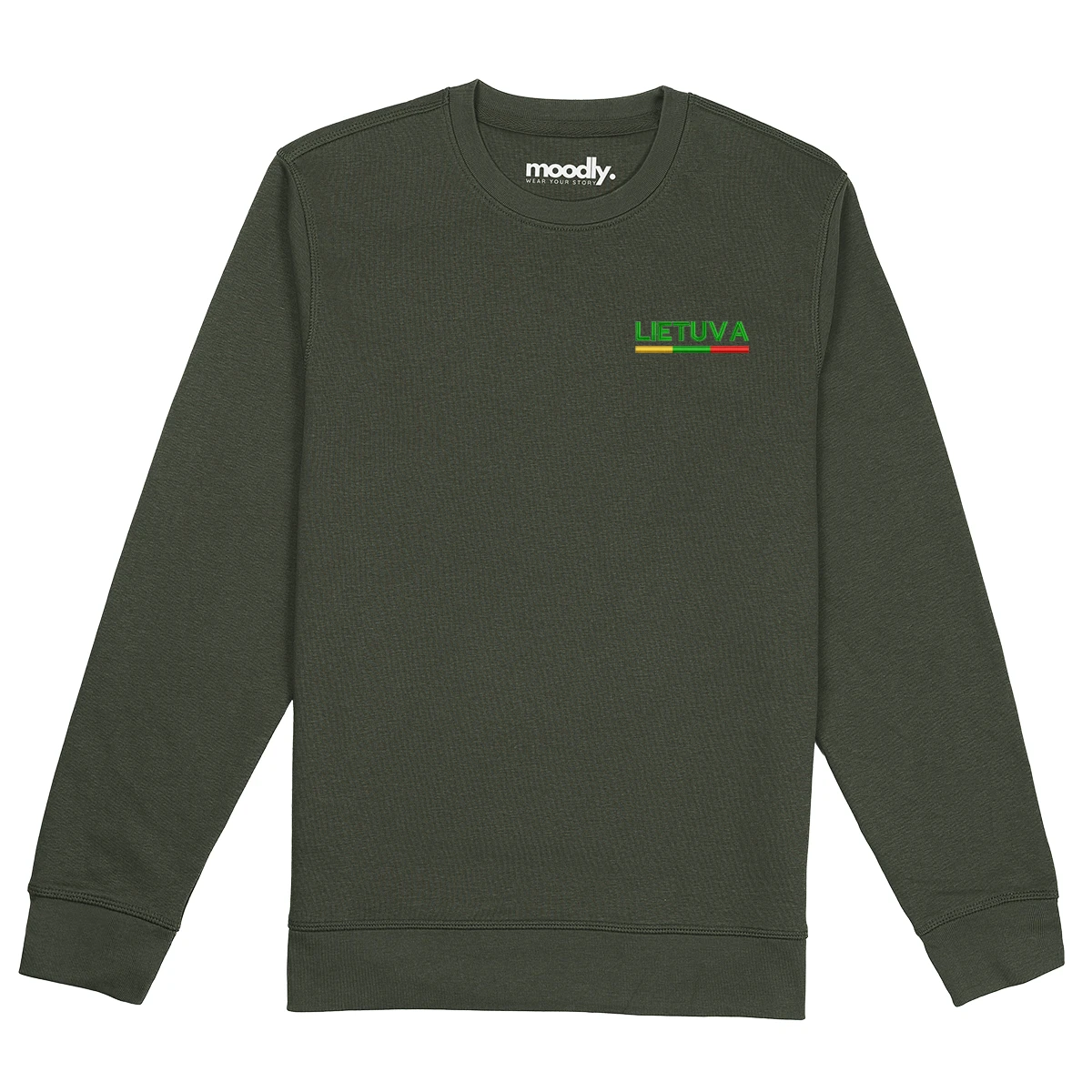 LIETUVA su vėliava siuvinėtas džemperis