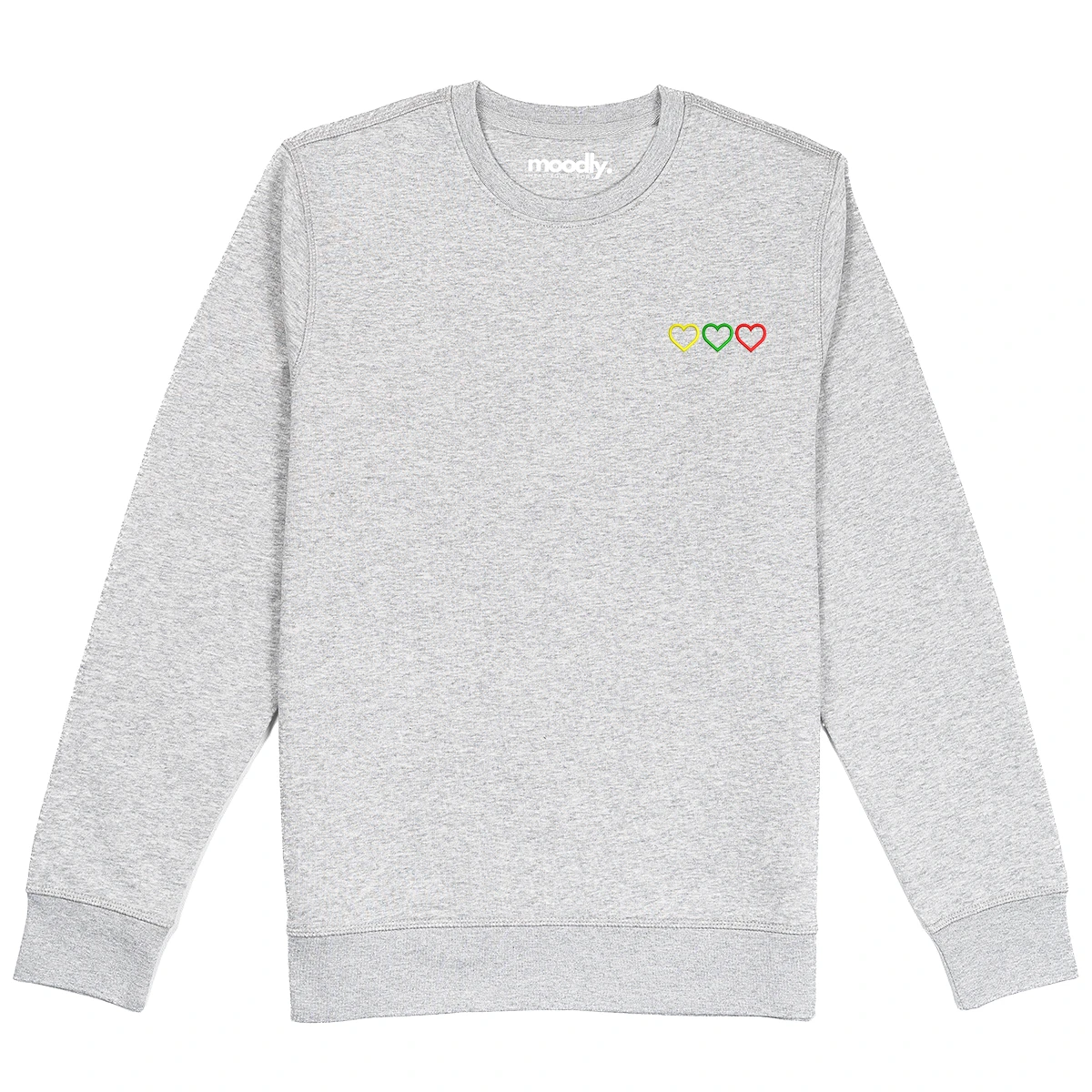 3 širdys siuvinėtas džemperis