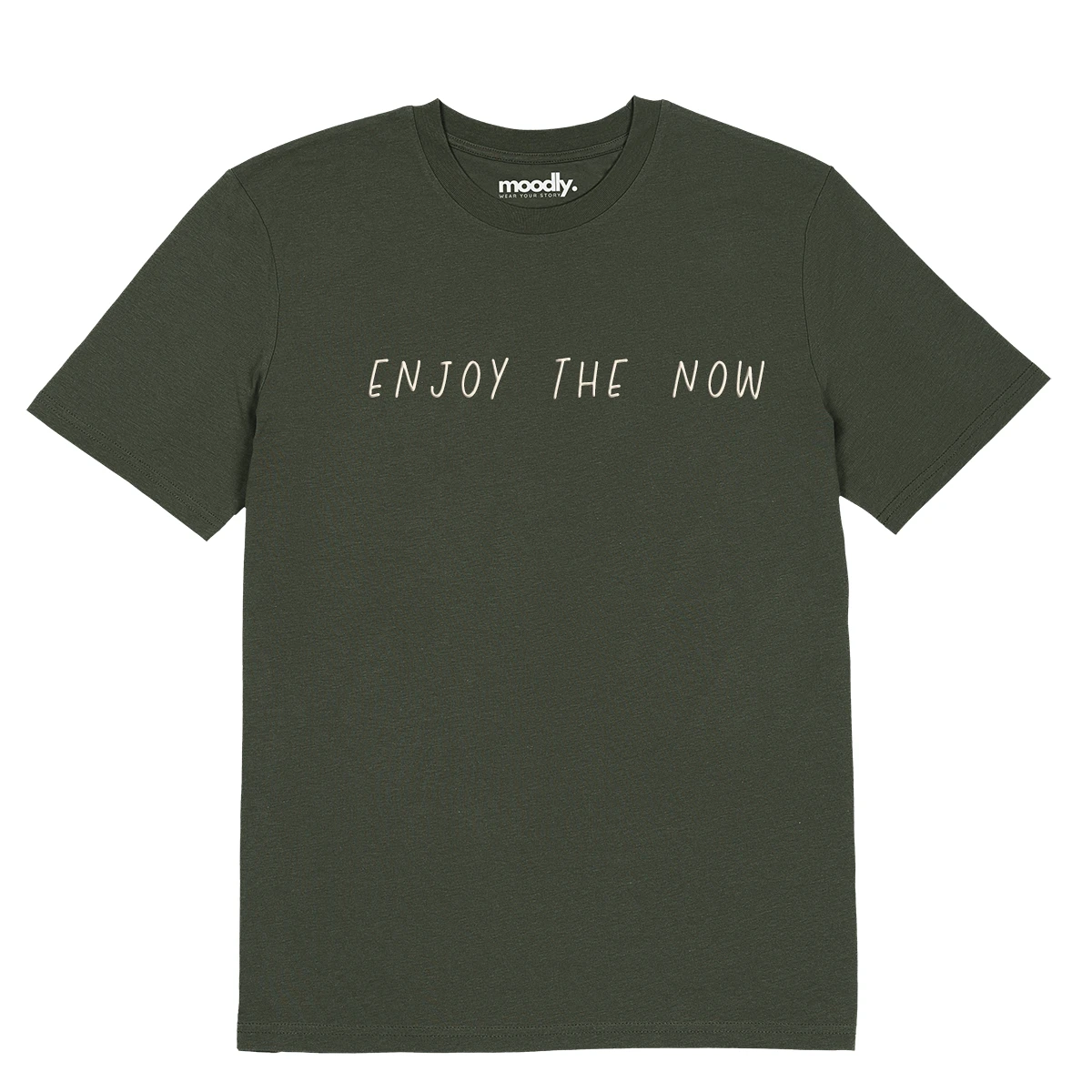 ENJOY THE NOW siuvinėti marškinėliai