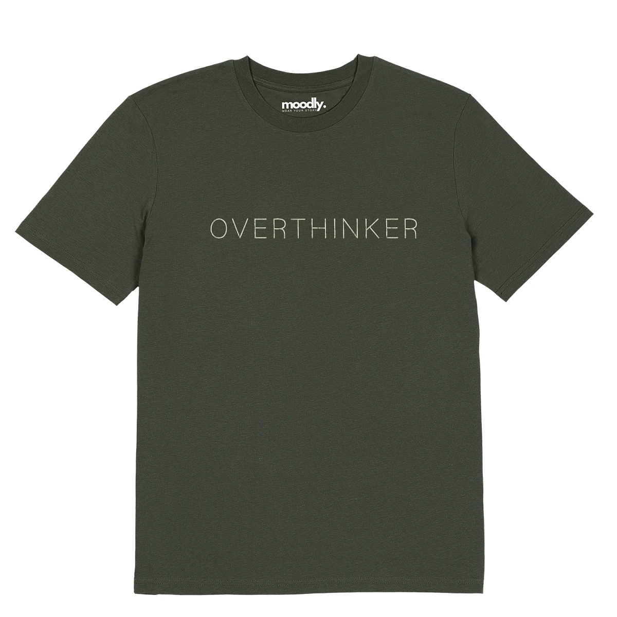 OVERTHINKER siuvinėti marškinėliai
