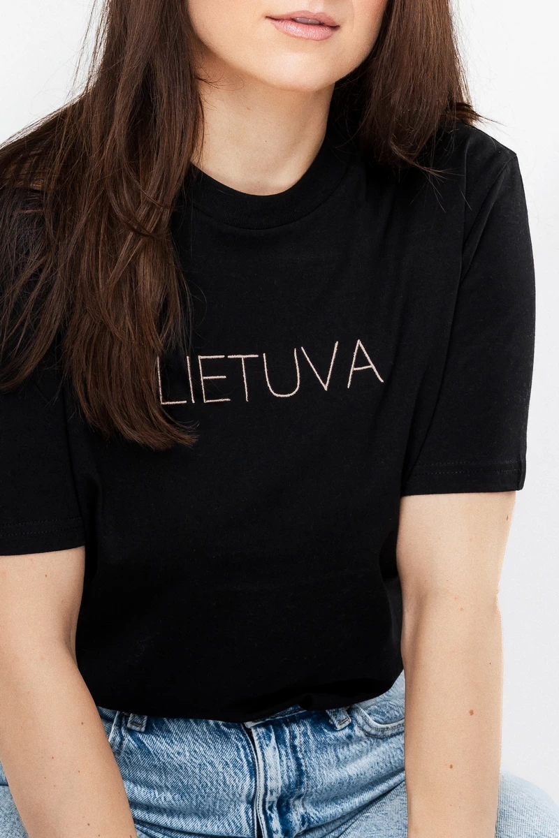 LIETUVA siuvinėti marškinėliai 
