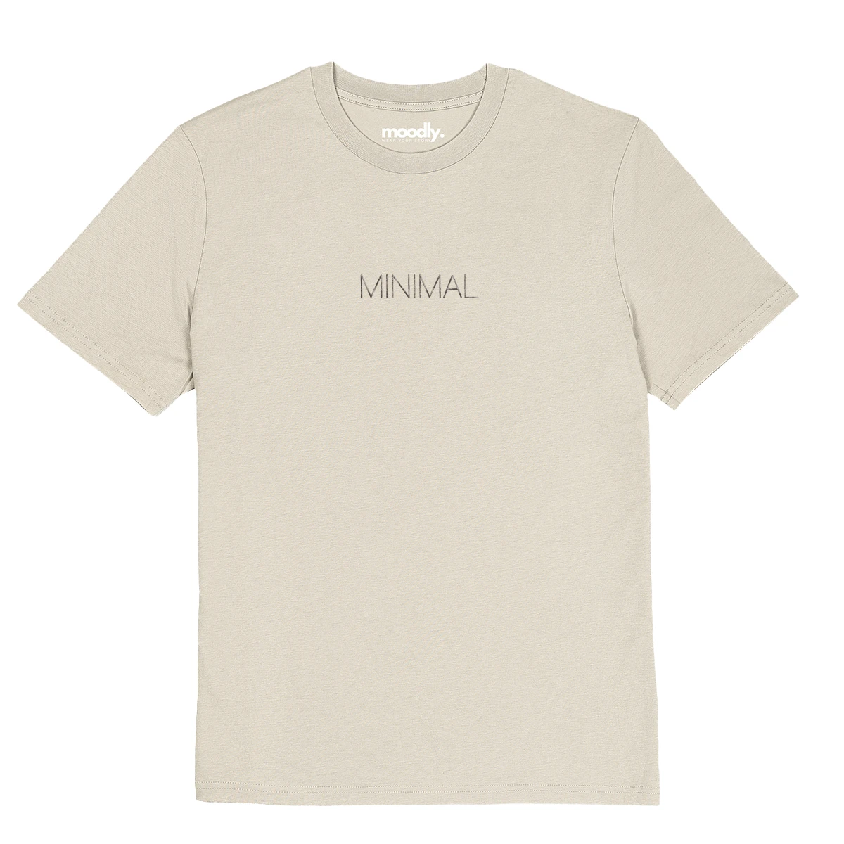 MINIMAL siuvinėti marškinėliai