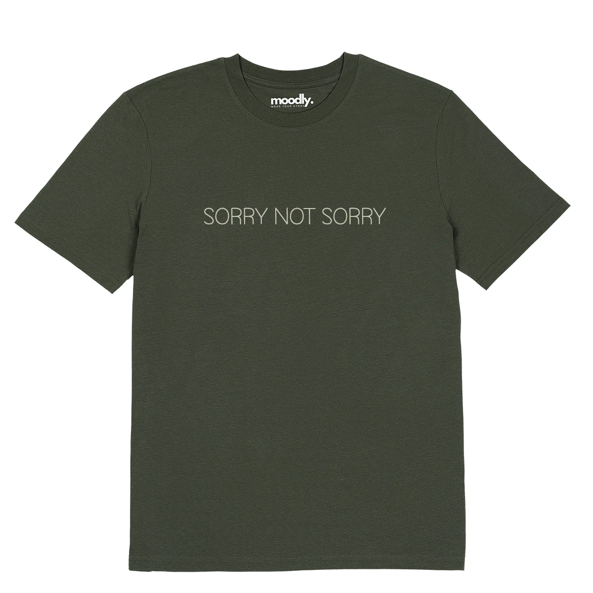 SORRY NOT SORRY siuvinėti marškinėliai