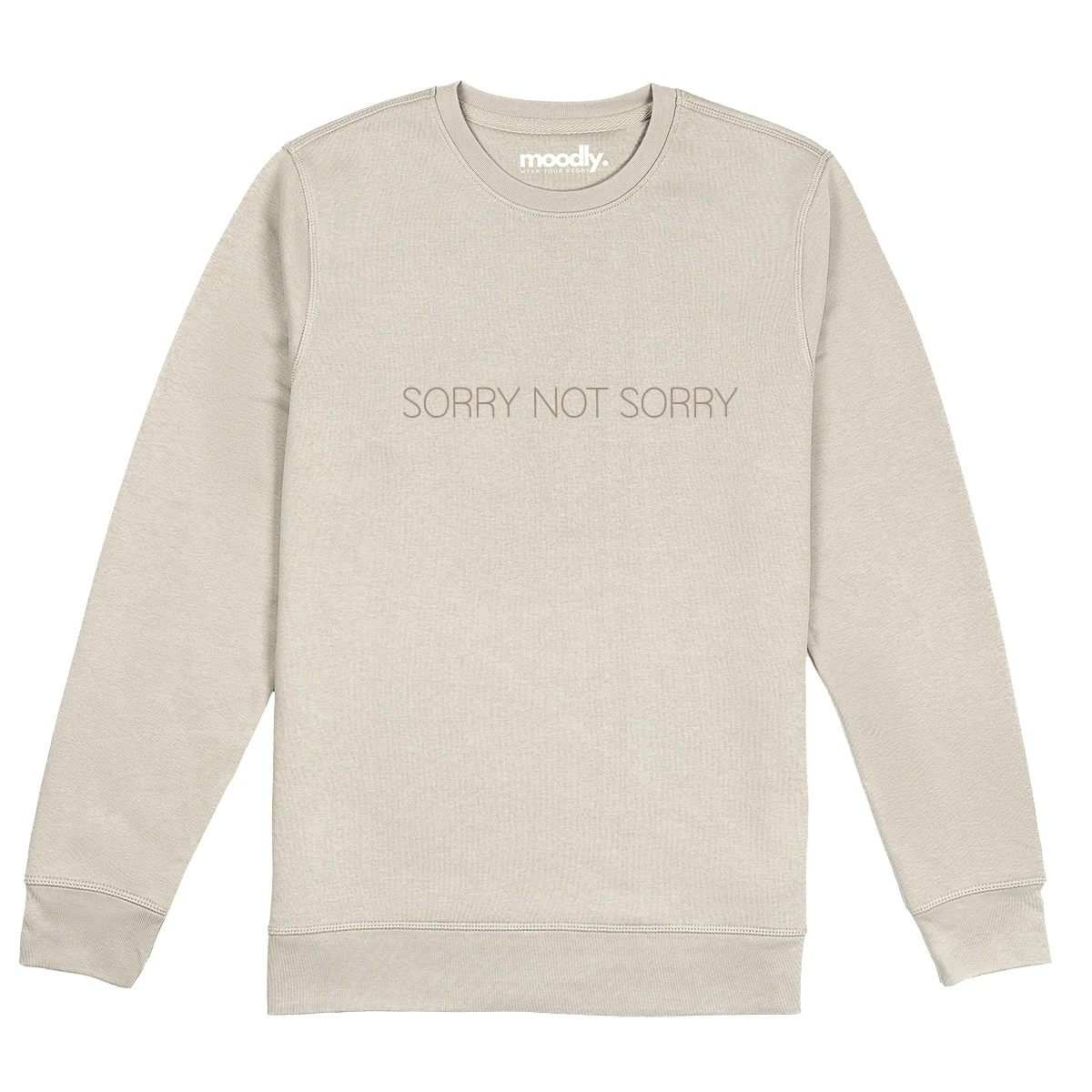 SORRY NOT SORRY siuvinėtas džemperis