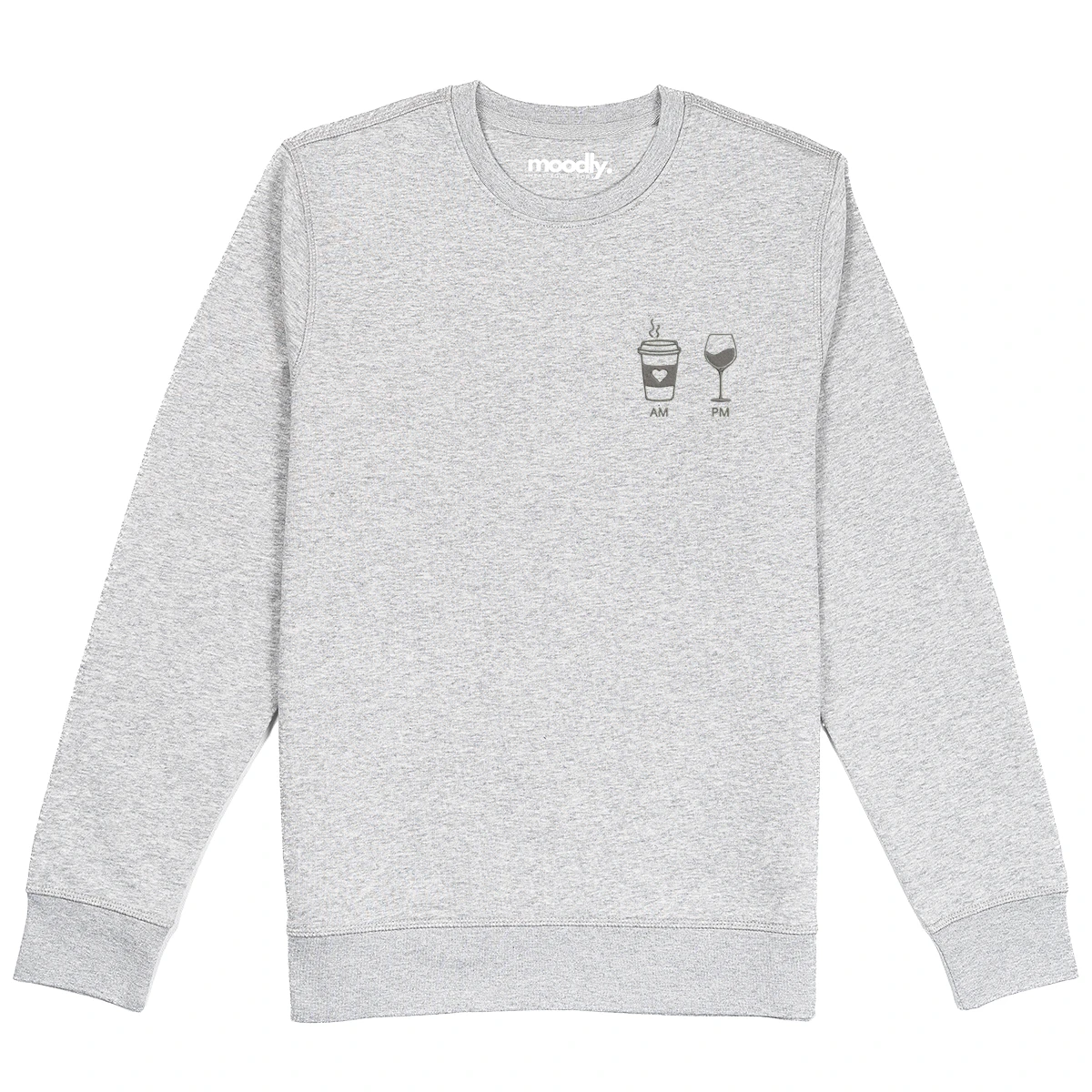 AM ir PM siuvinėtas džemperis