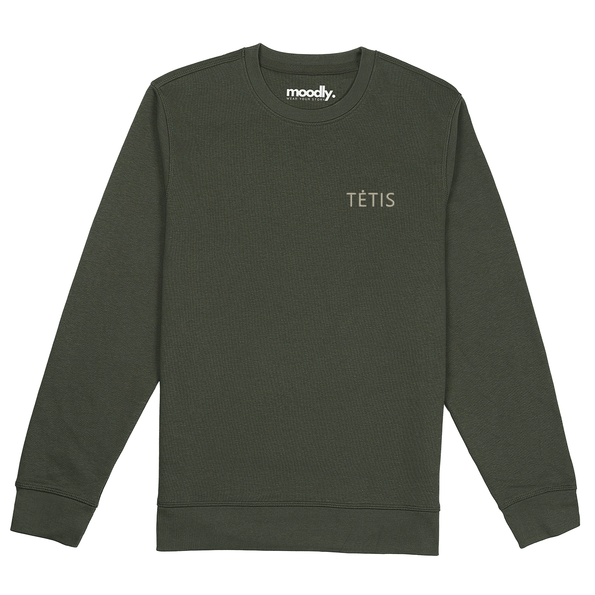 Tėtis siuvinėtas džemperis su vaiko vardu