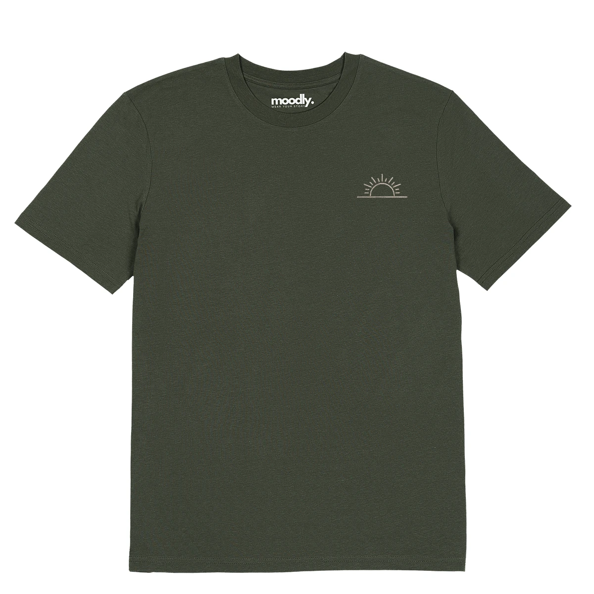 Saulė siuvinėti marškinėliai