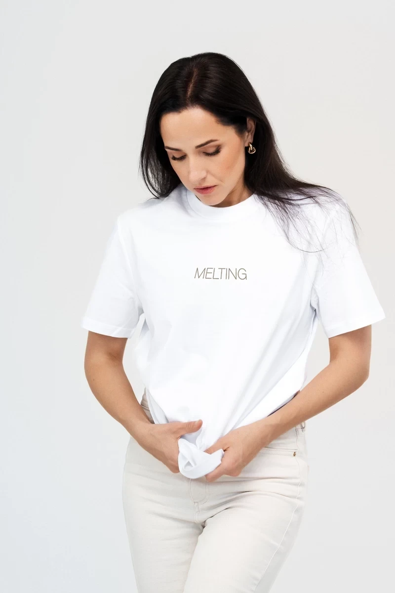 MELTING siuvinėti marškinėliai