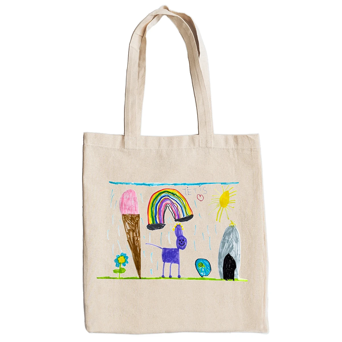 Pirkinių maišelis su Jūsų vaiko piešiniu