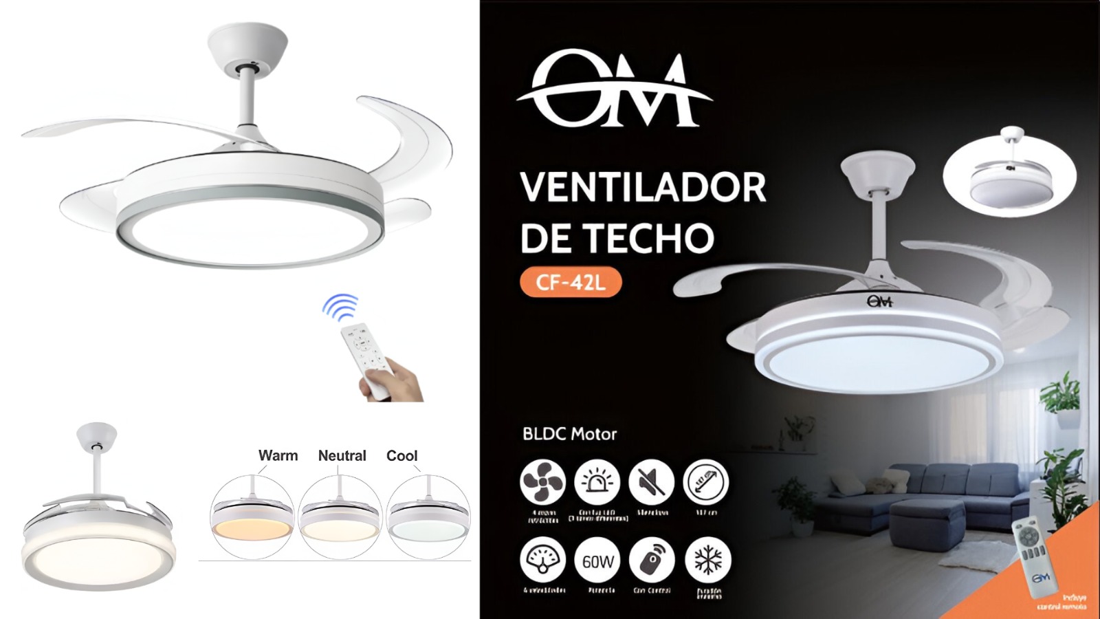 Ventilador de techo 