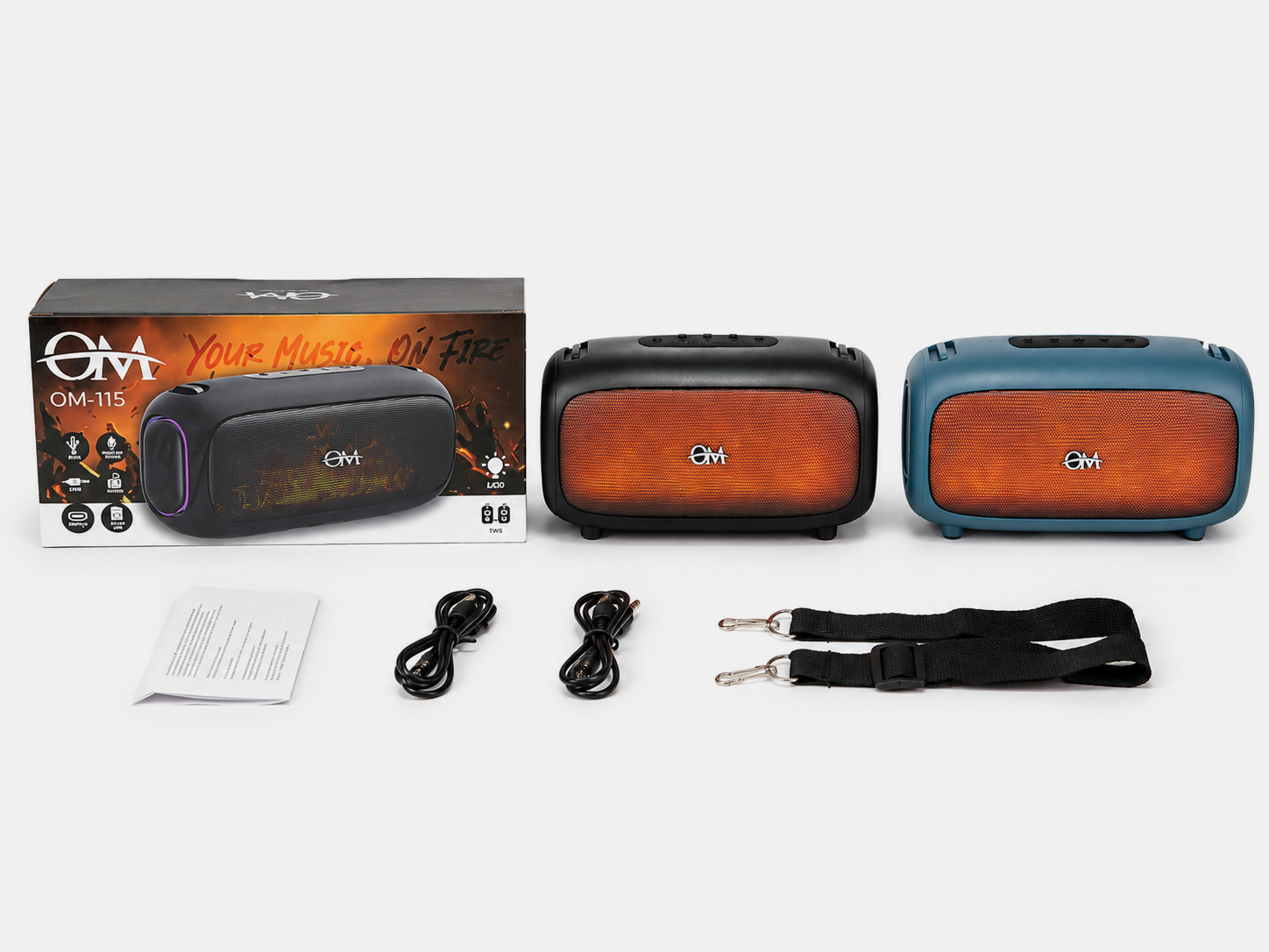 Parlante Inalámbrico Portable OM-15 "Your Music On Fire"