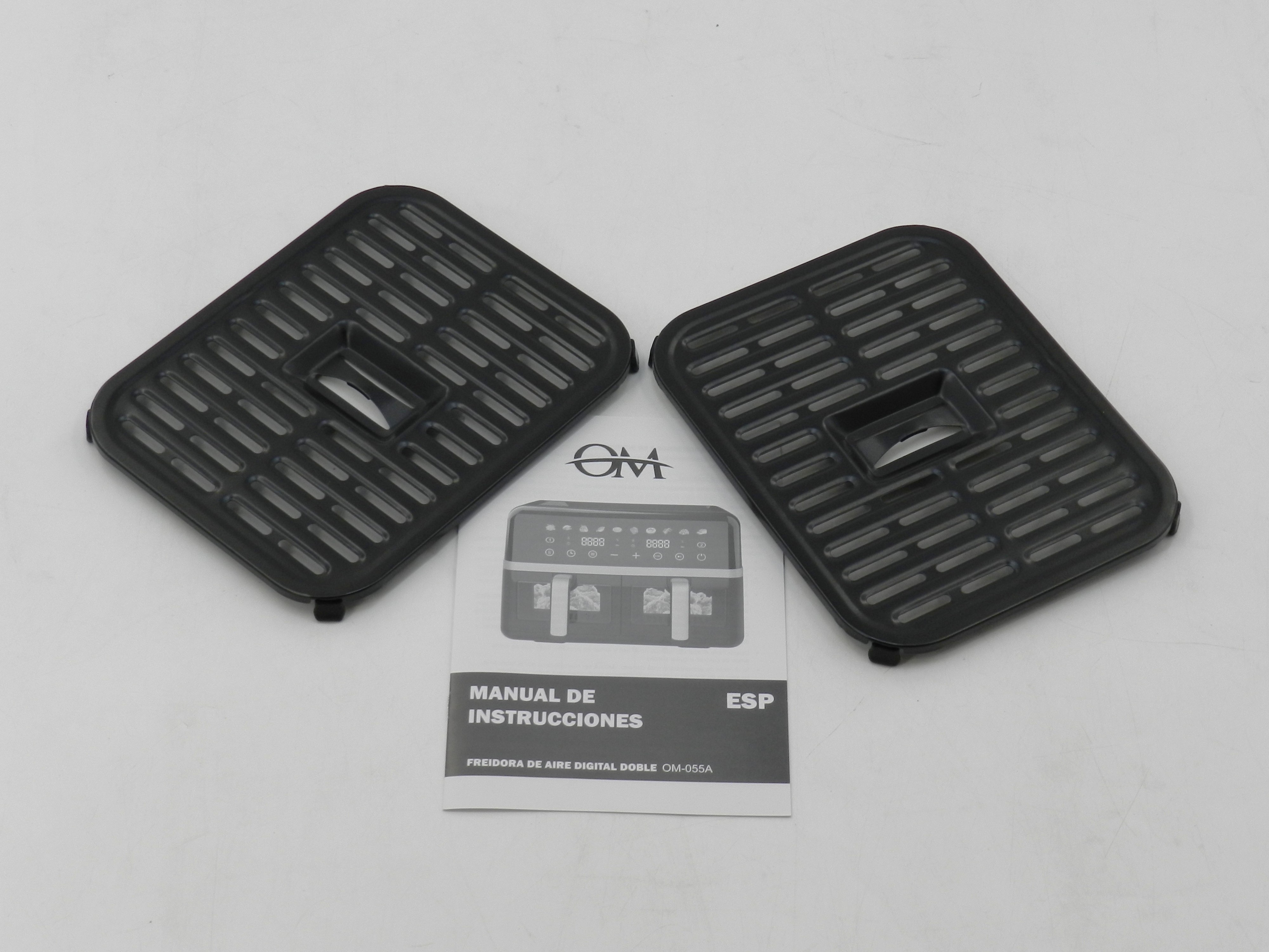 Freidora De Aire Digital Doble OM-055A 10L 2800w Dual Basket