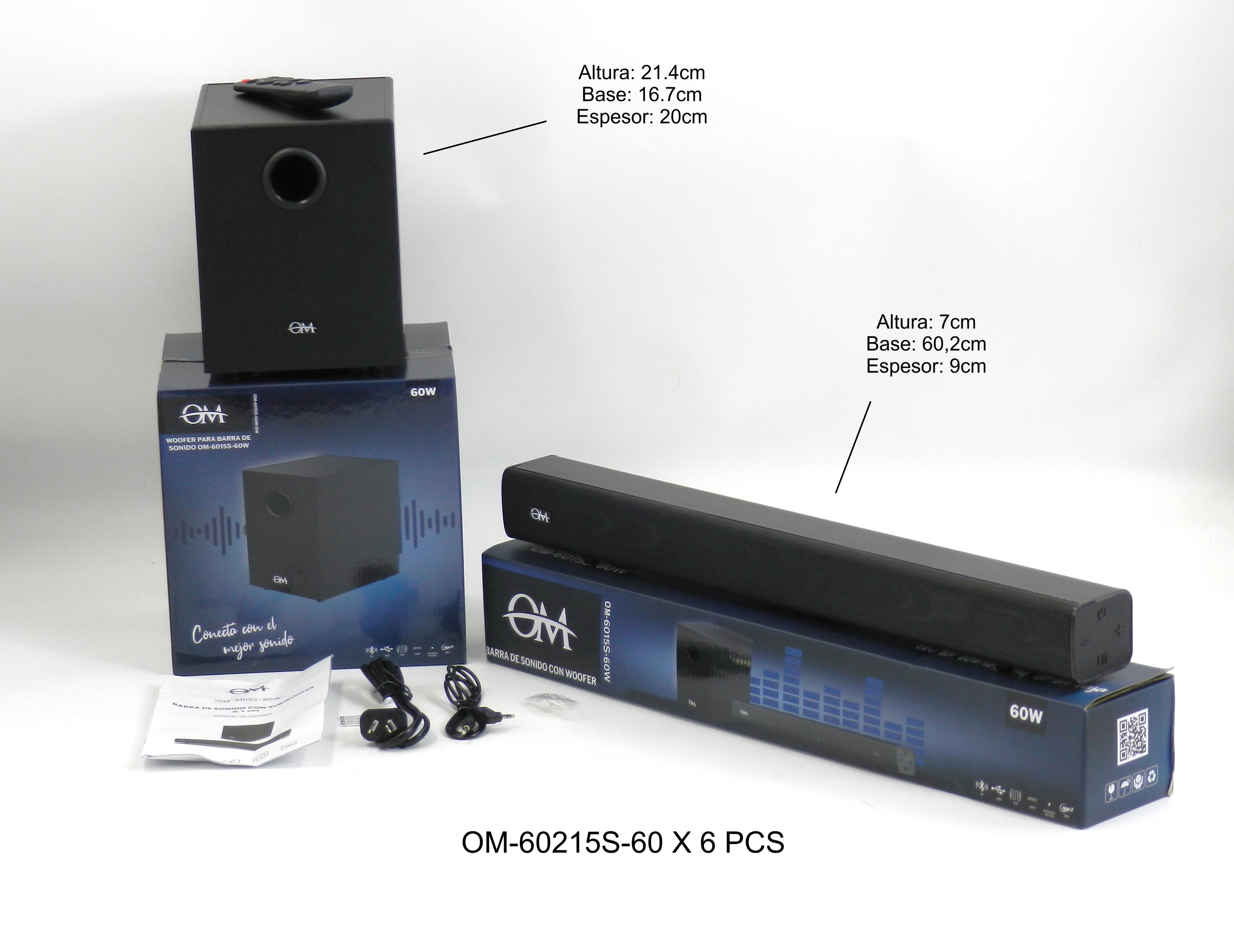 Barra de Sonido OM-60215S-60