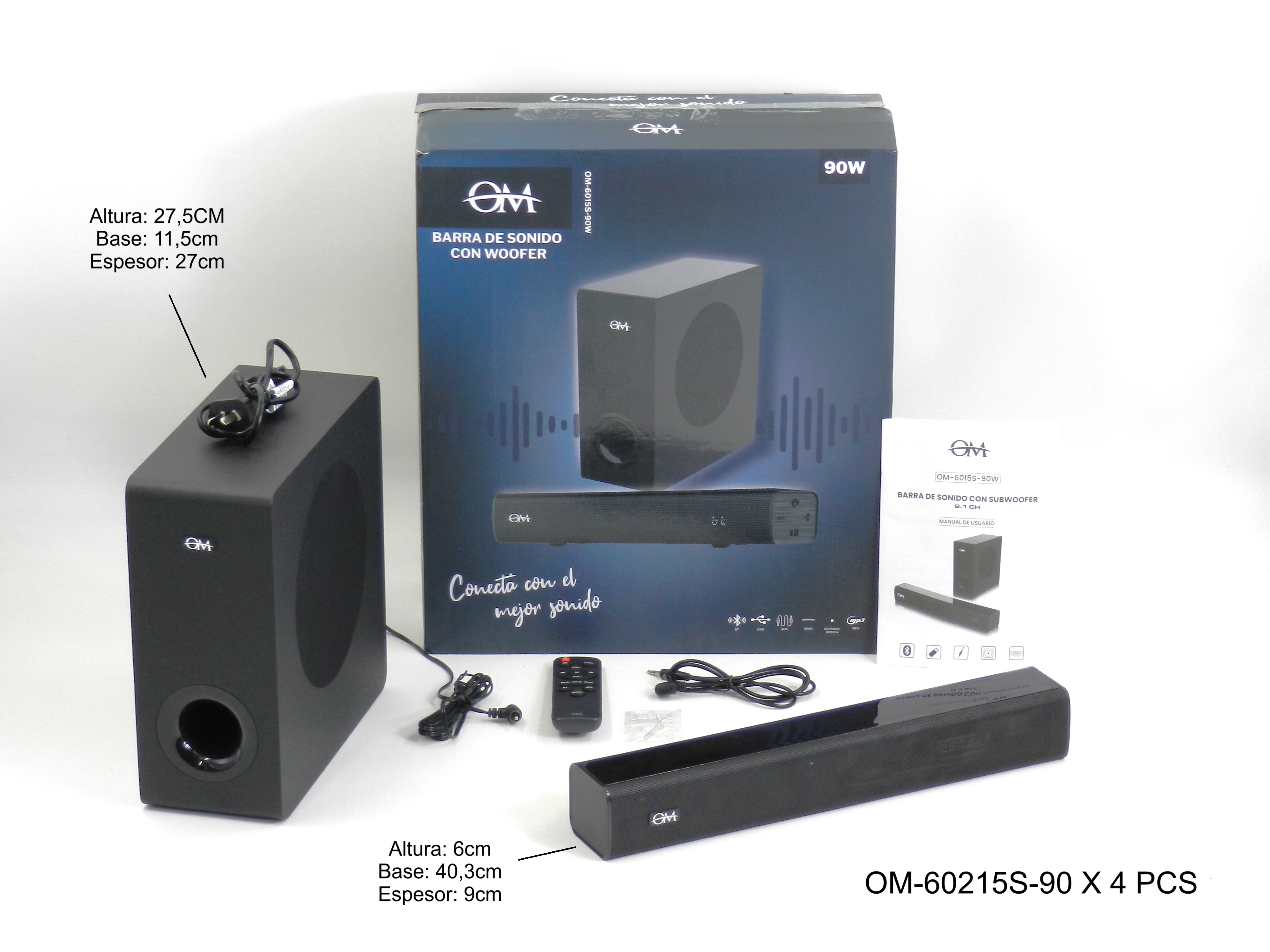 Barra de Sonido OM-60215S-90