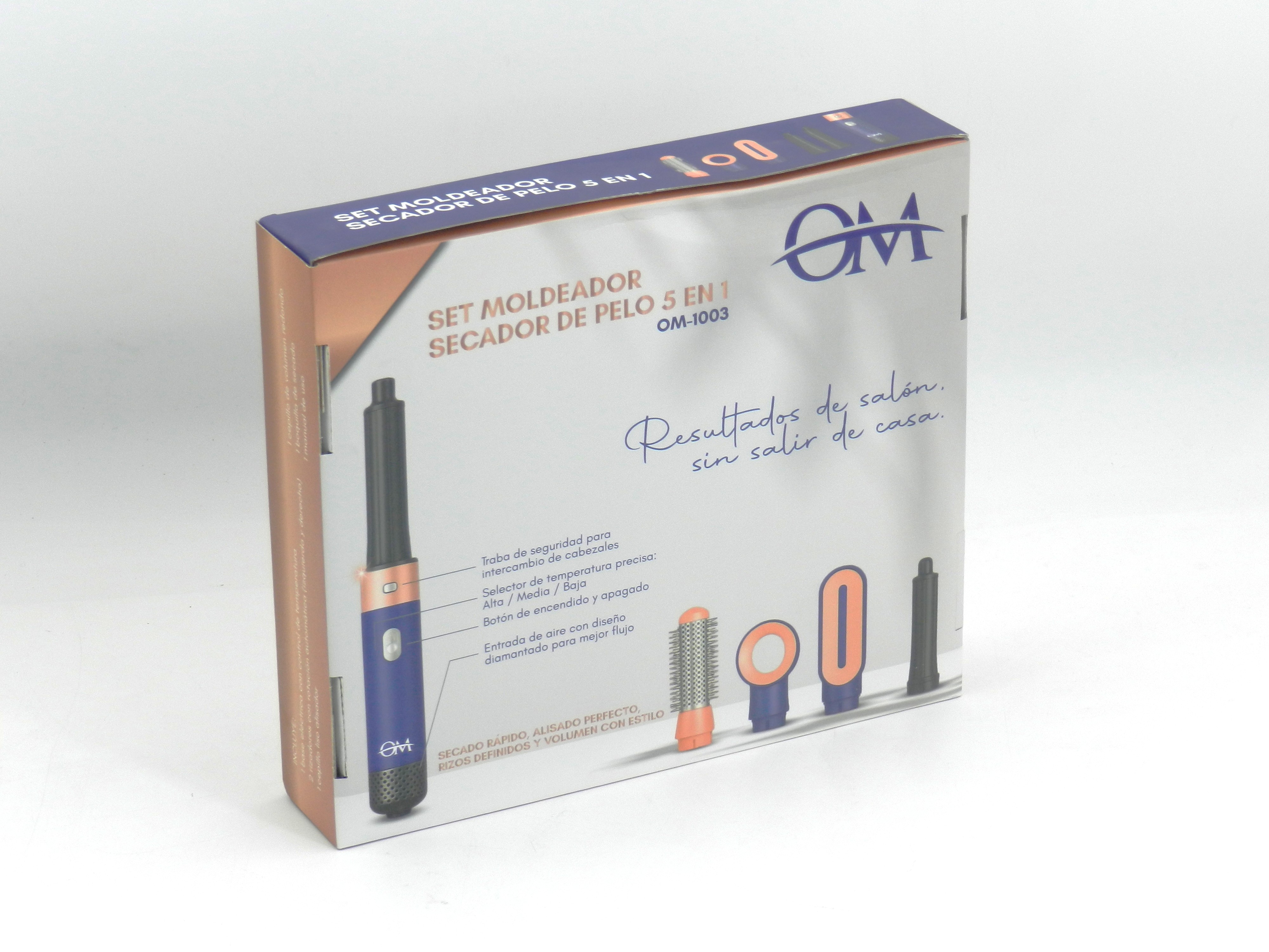 Set Moldeador y Secador de Pelo 5 en 1 OM