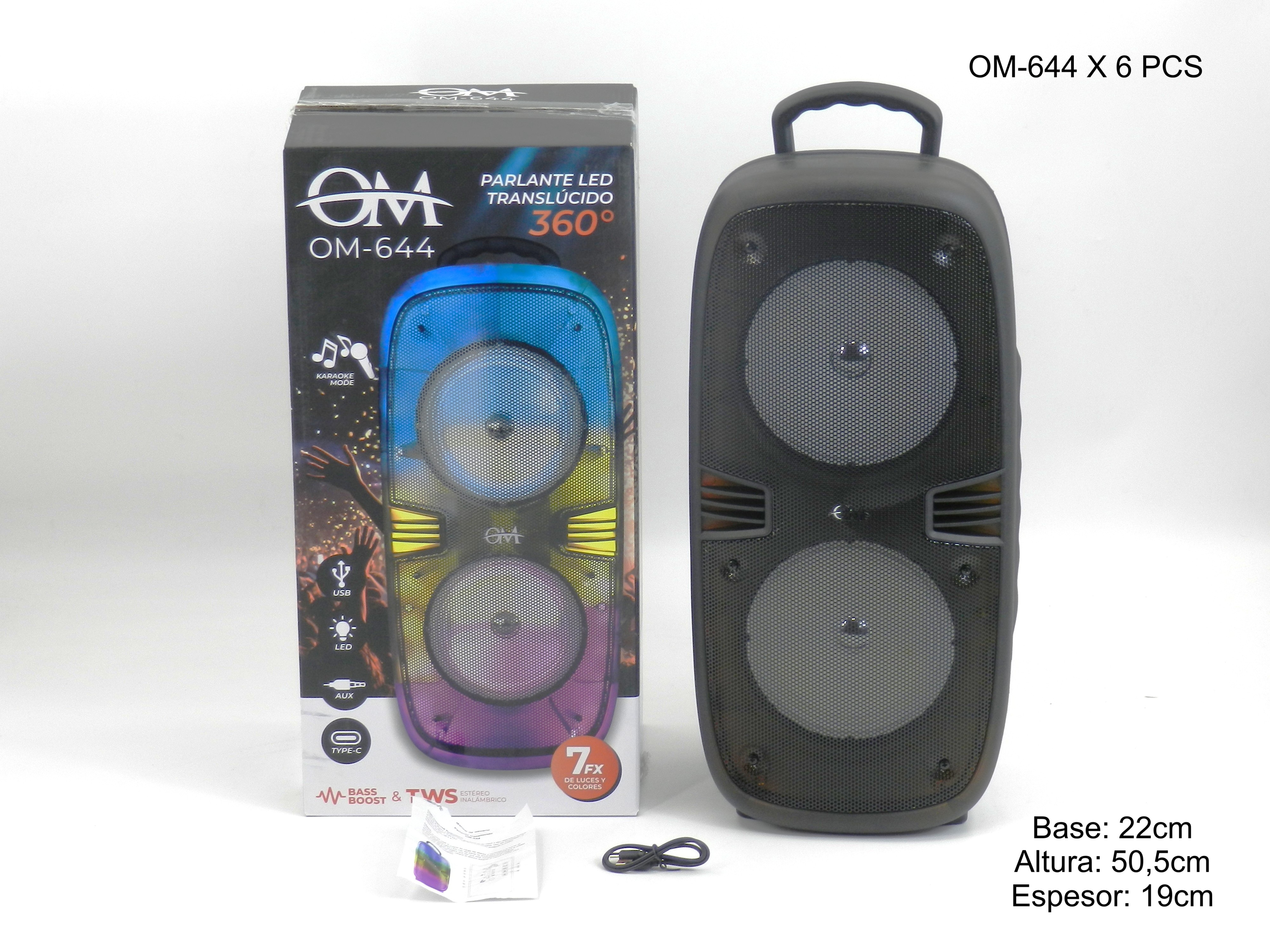 Parlante LED 360°