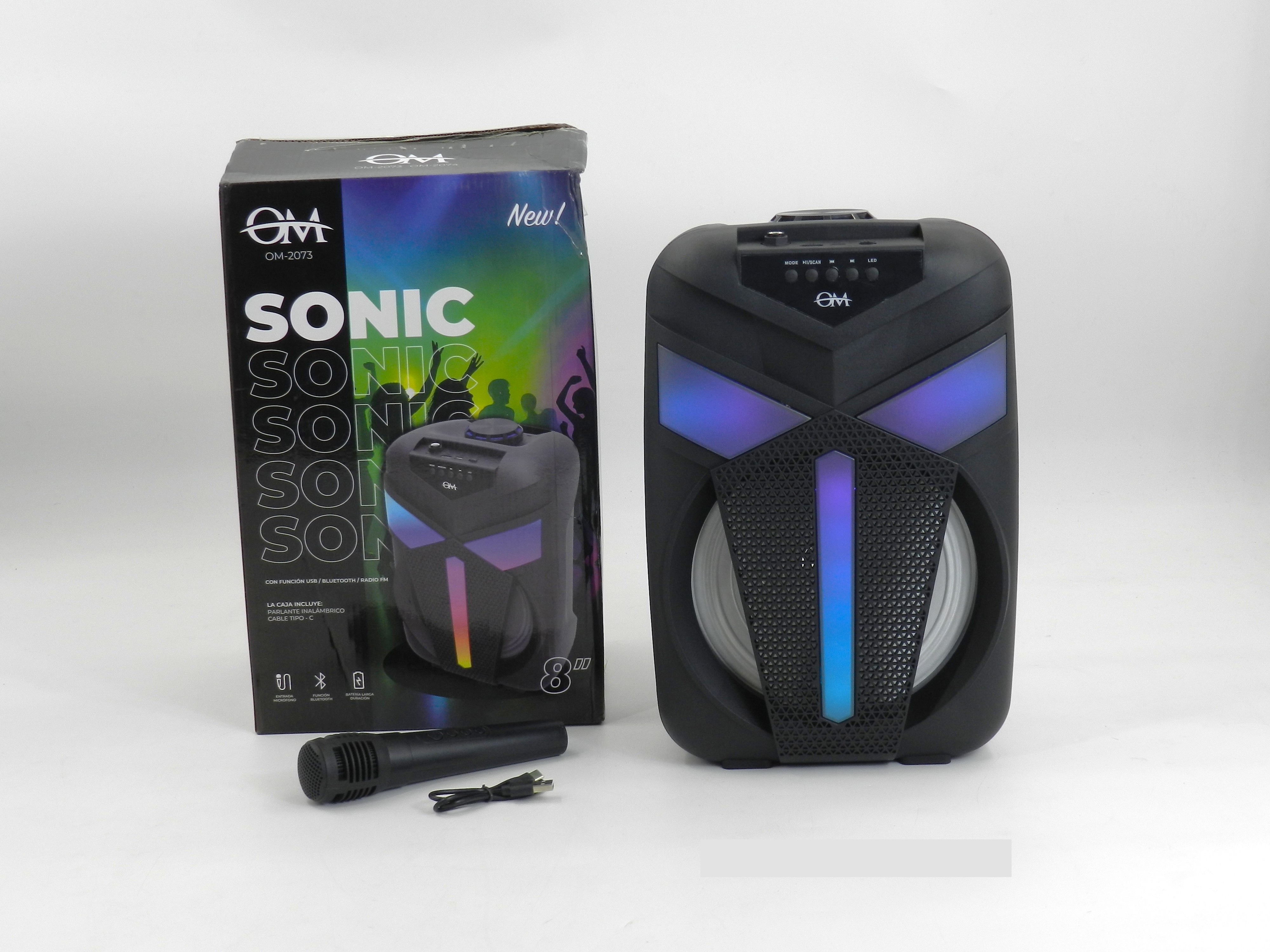 Parlante Portátil OM Sonic 8"