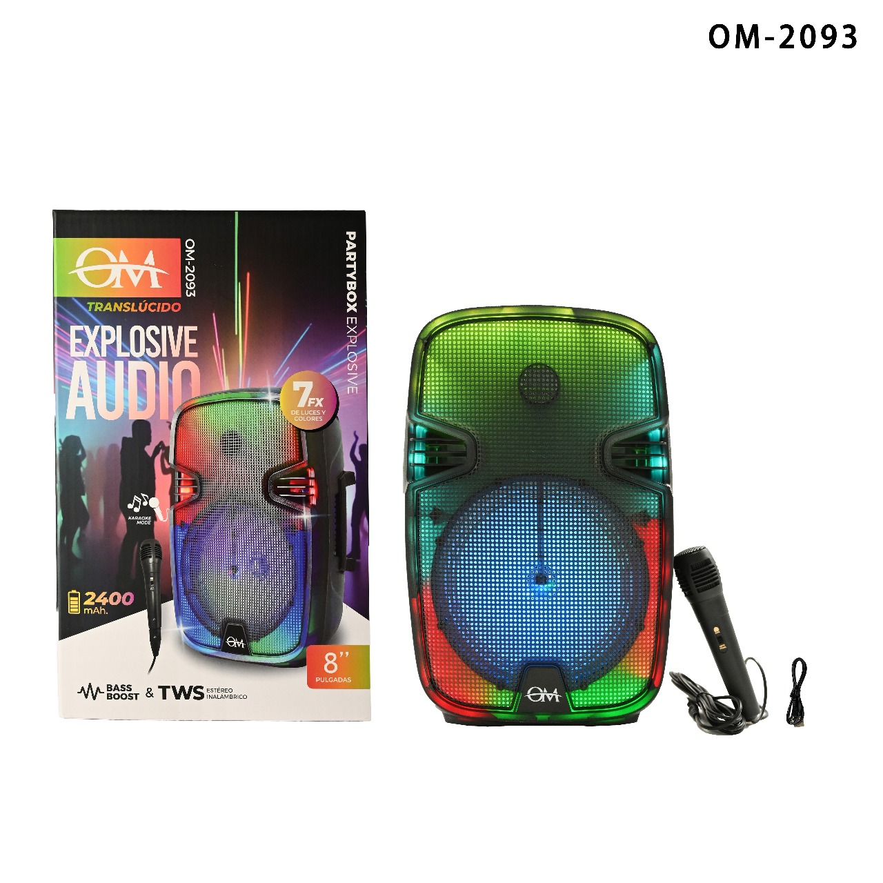 Parlante Explosive Audio 8" Translucido