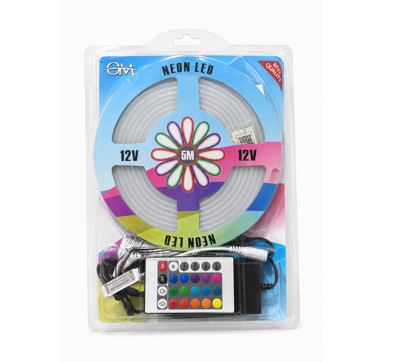 Manguera Tira Neon LED Flexible RGB OM 12V (5 Metros)