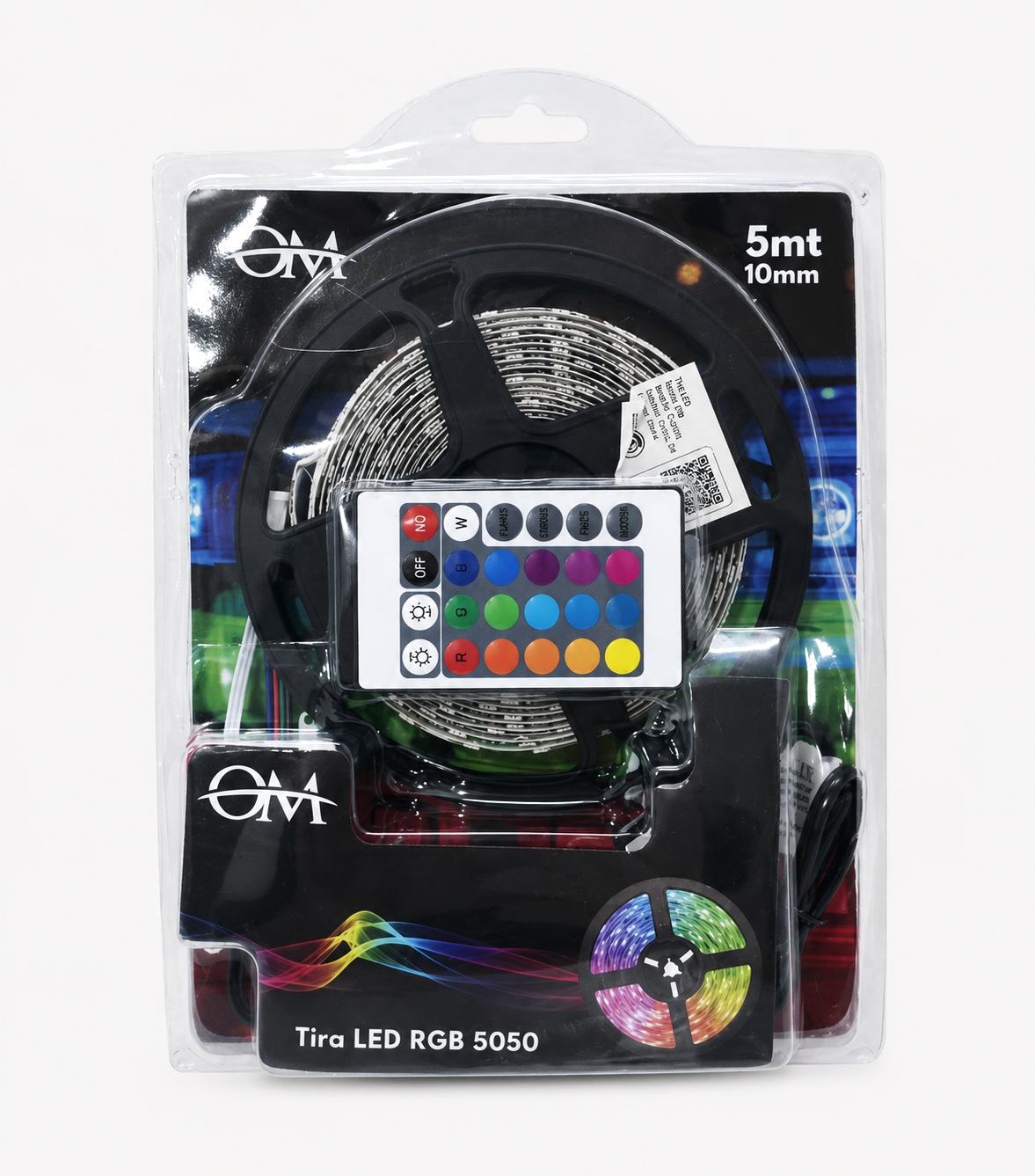 Tira LED RGB 5050 OM (5 Metros / 10mm)