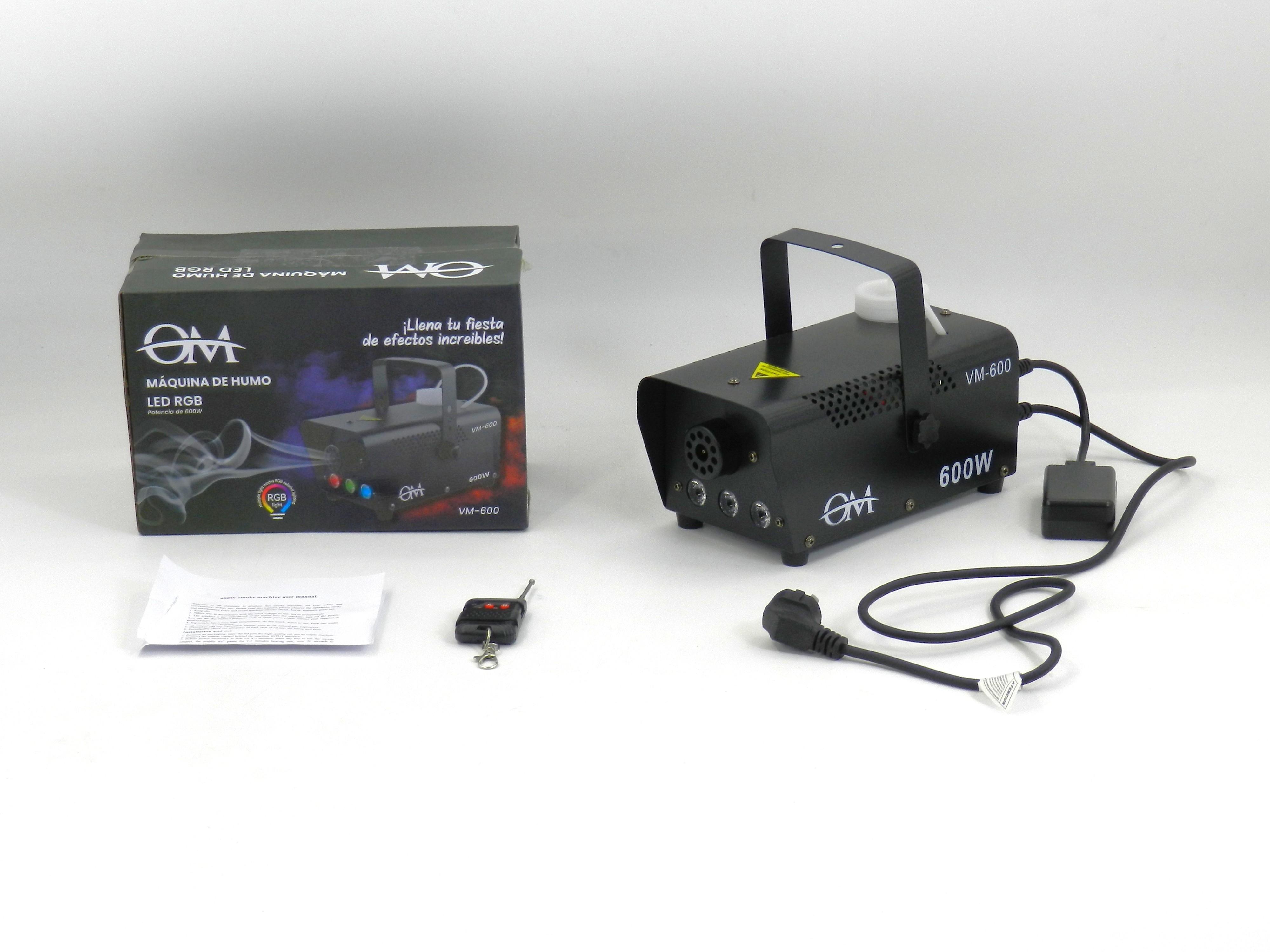 Máquina de humo con iluminación LED 