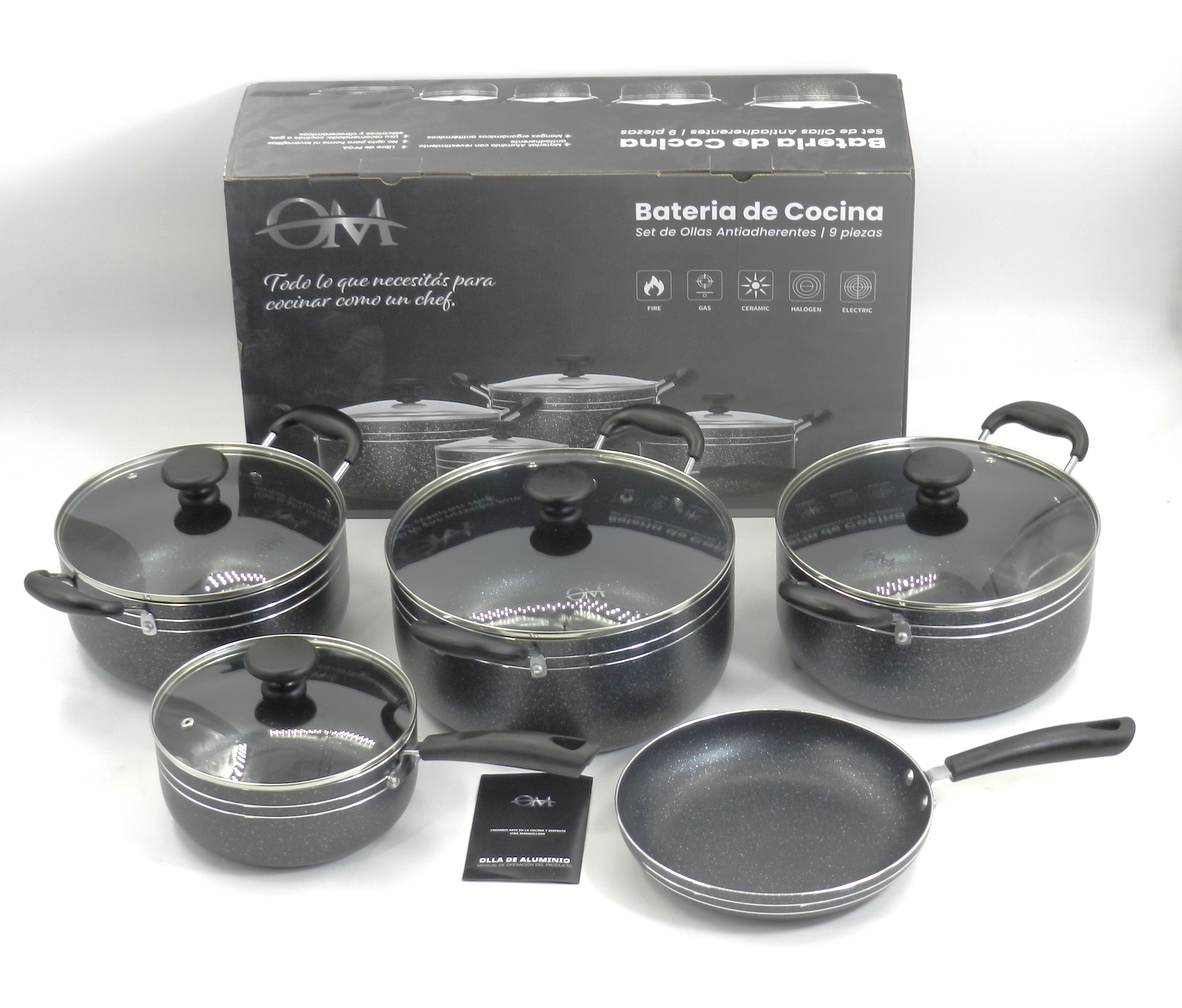 Batería de Cocina OM - 9 Piezas