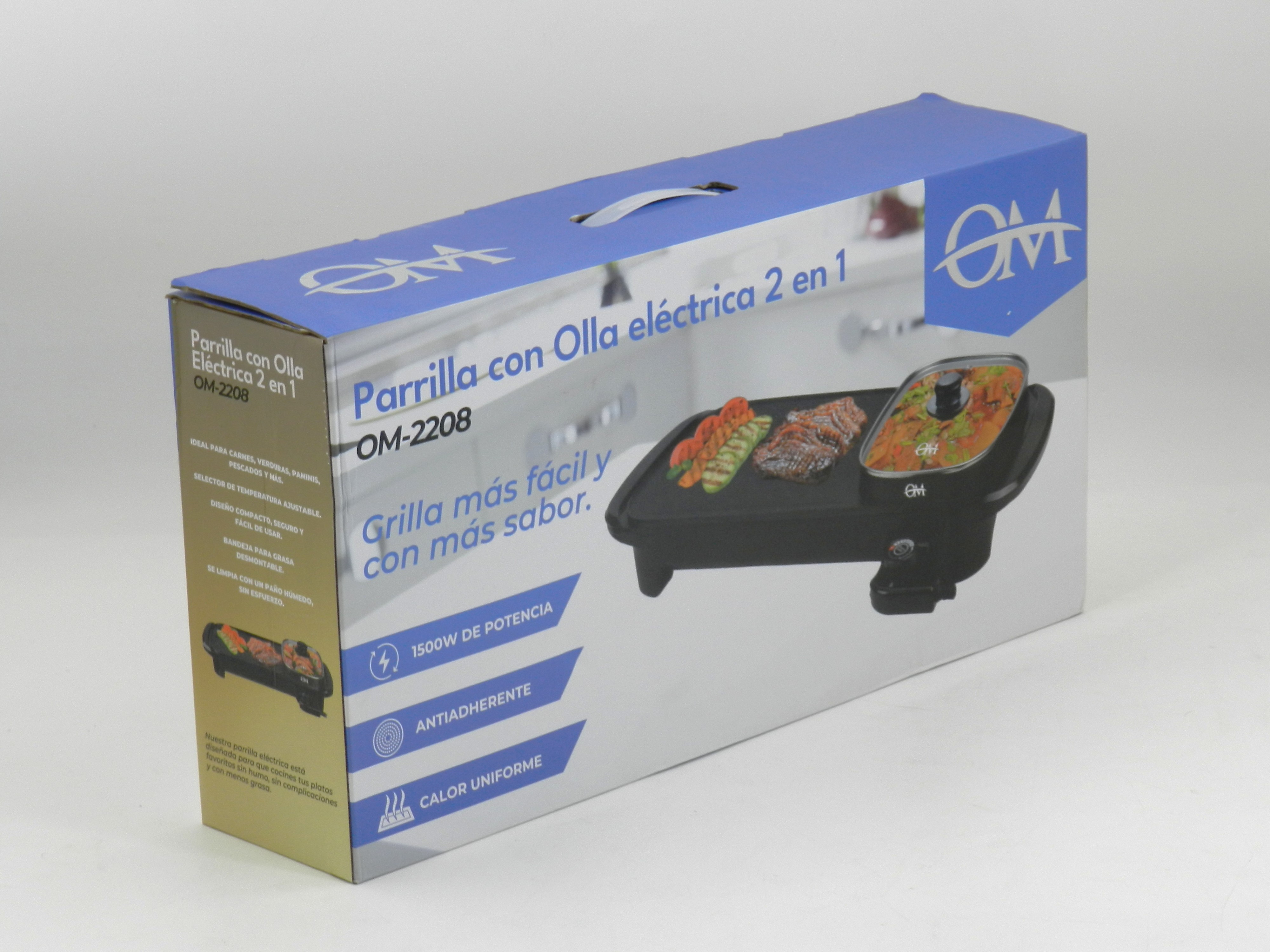 Parrilla eléctrica con olla