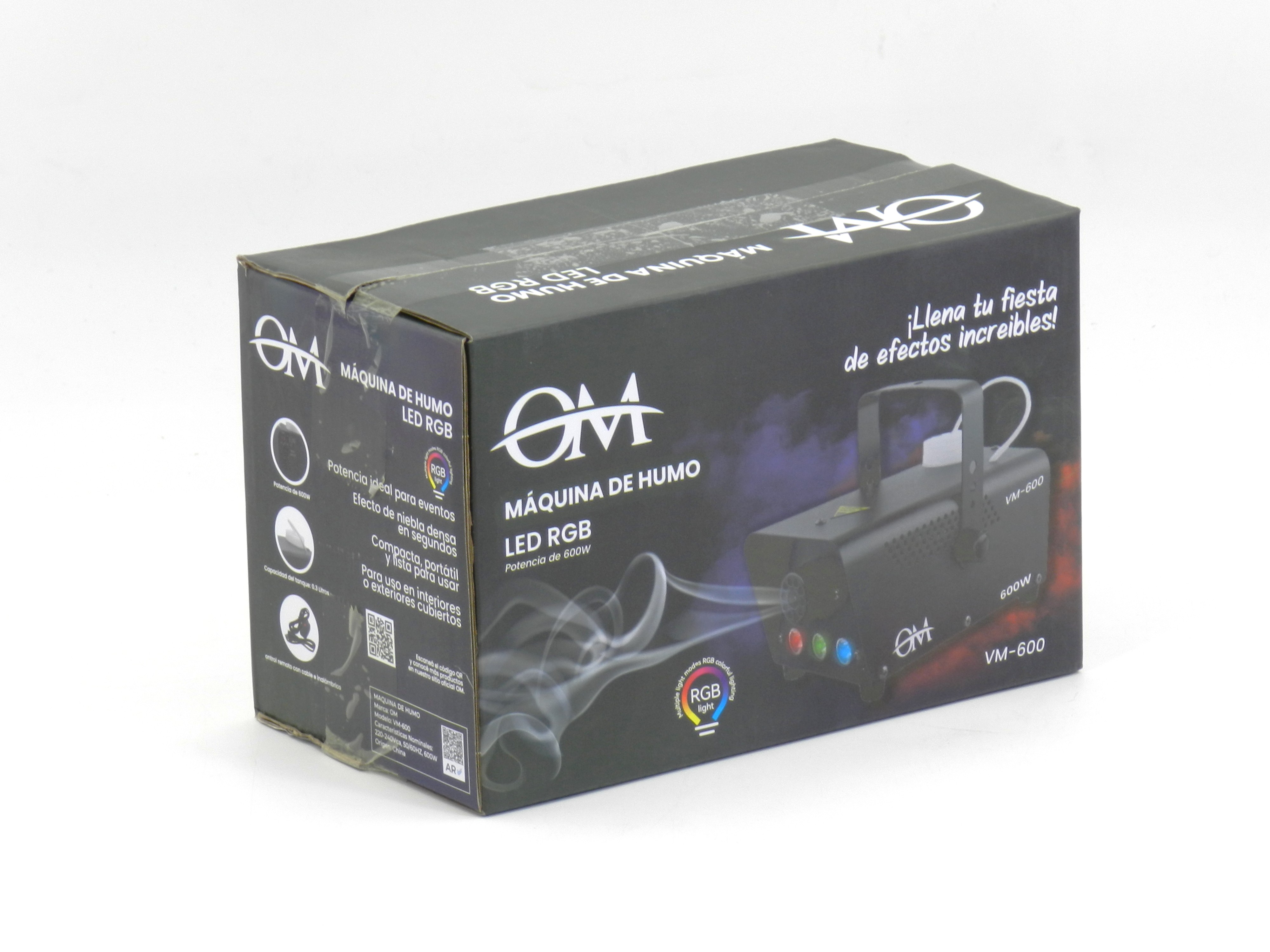 Máquina de humo con iluminación LED 