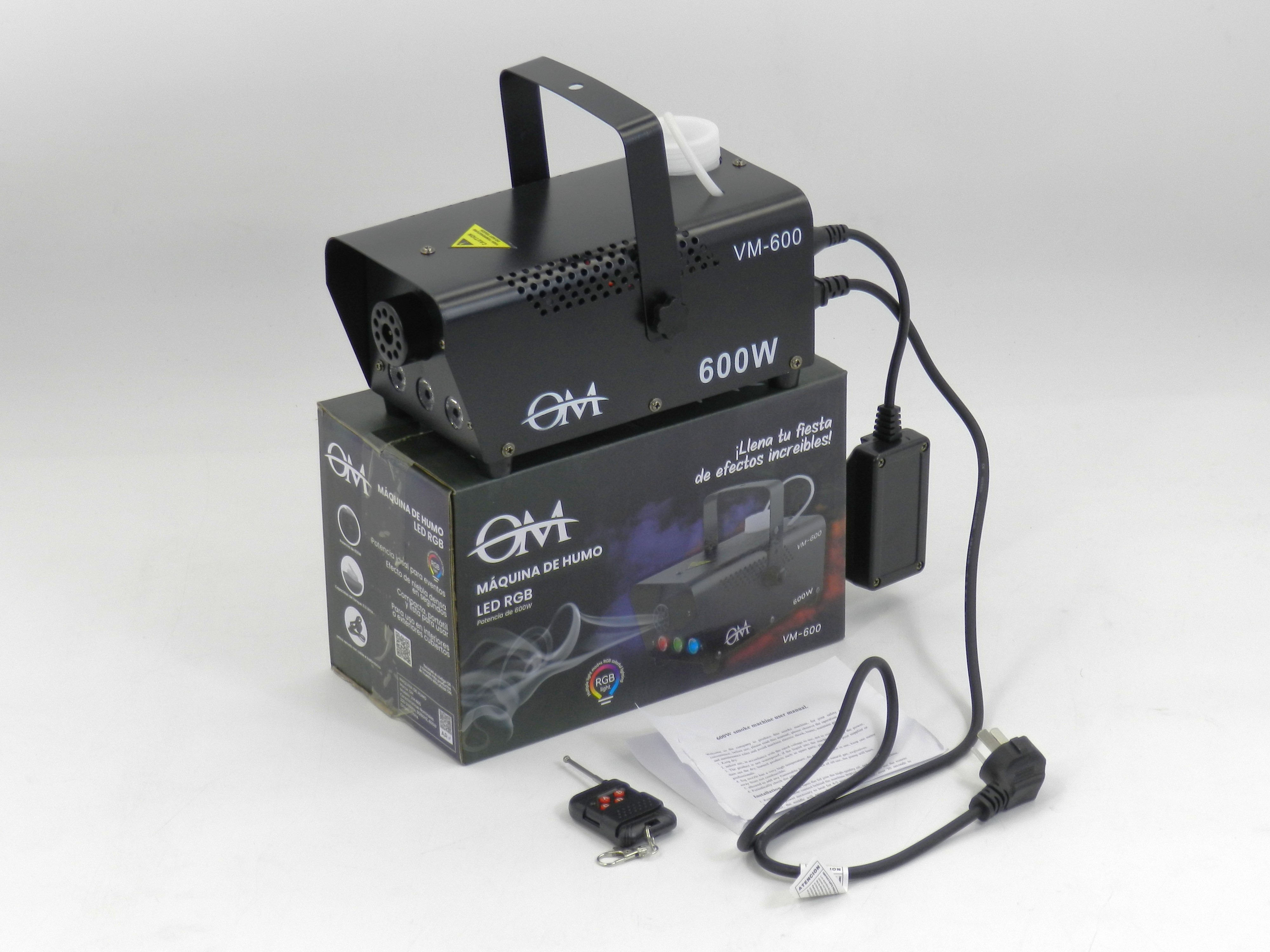 Máquina de humo con iluminación LED 